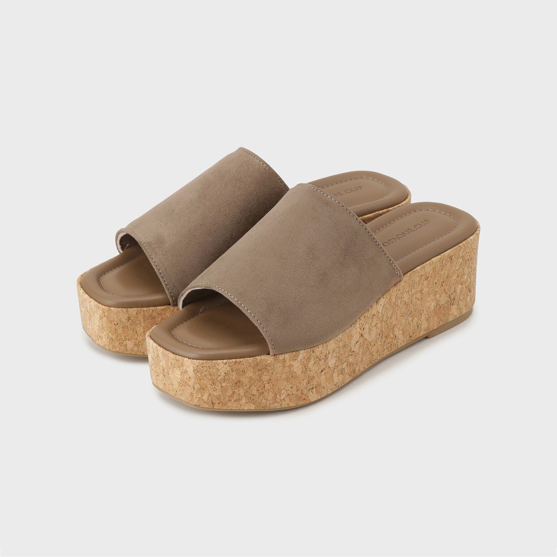 OPAQUE.CLIP「コルク厚底サンダル」|サンダル|ベージュ(052)