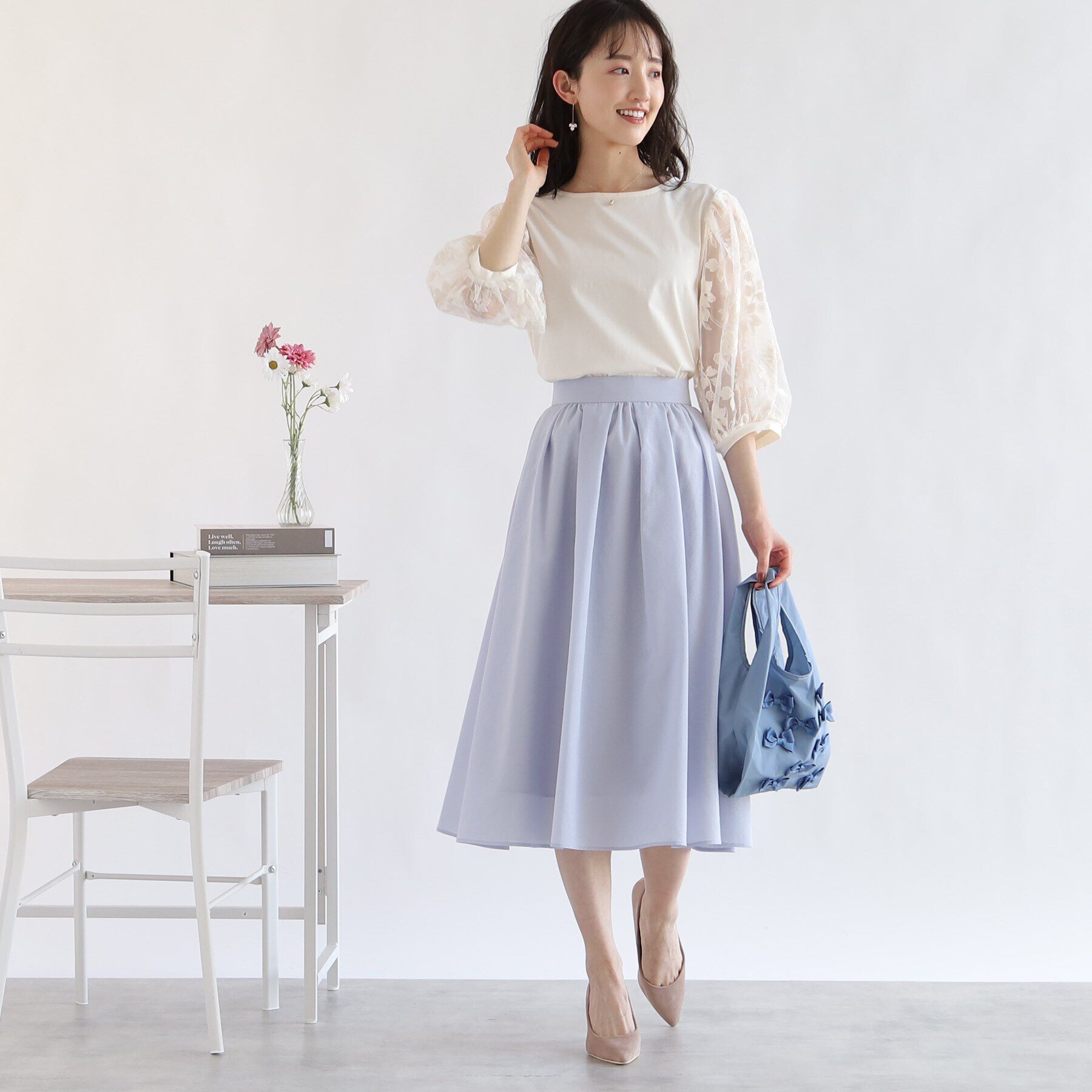 Couture broach「メニーリボン エコバッグ(小)」|エコバッグ|