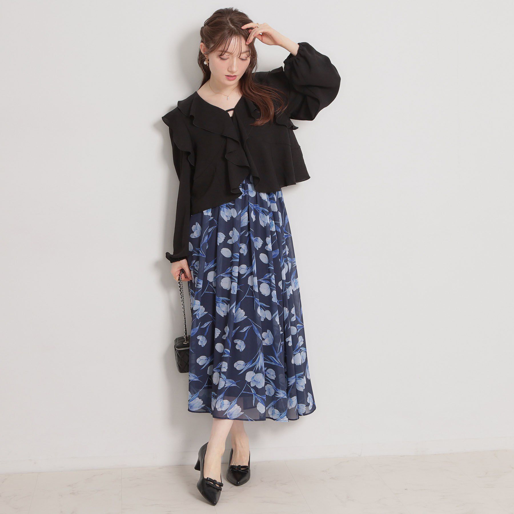 Couture broach「ラッフルショートブラウス」|シャツ・ブラウス|