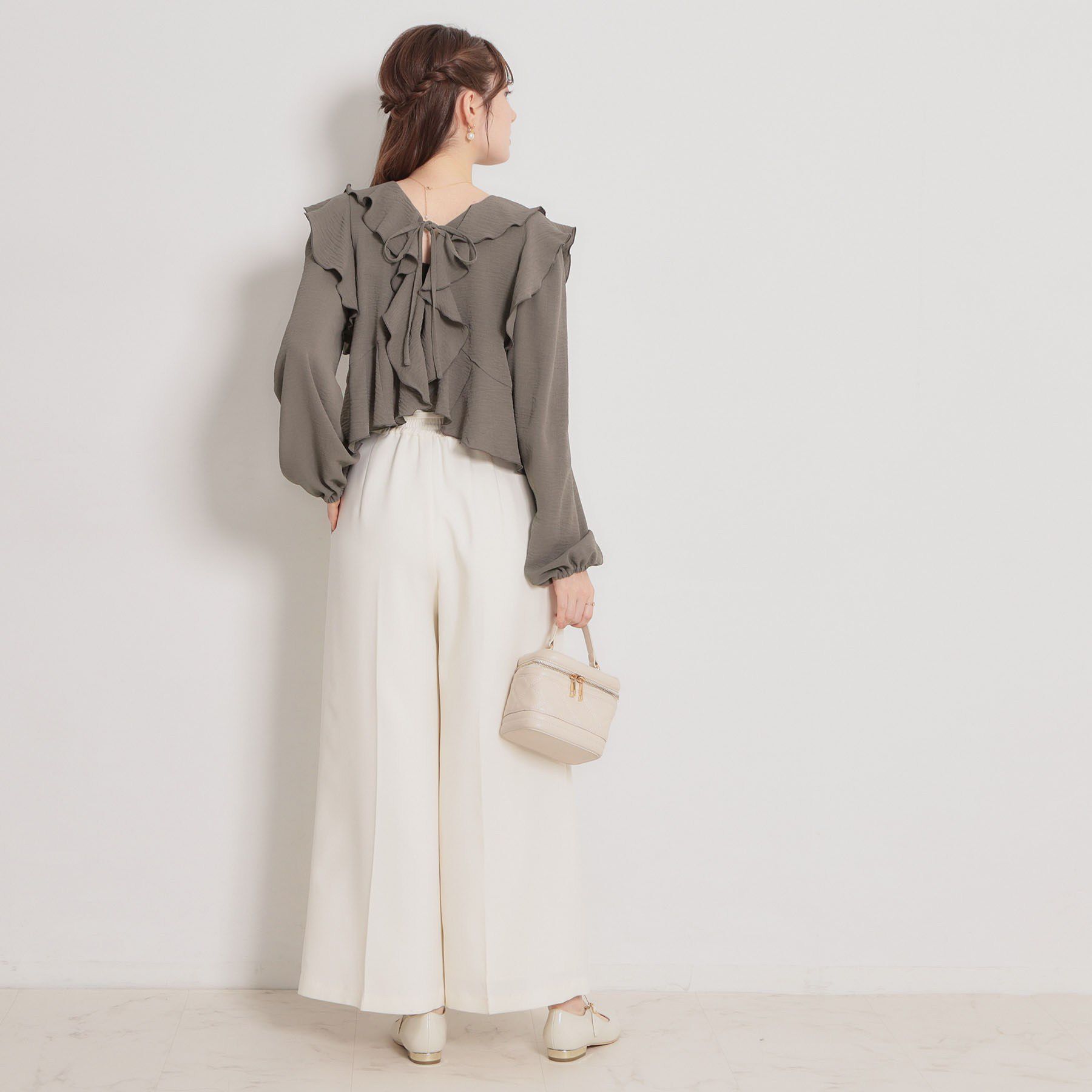 Couture broach「ラッフルショートブラウス」|シャツ・ブラウス|
