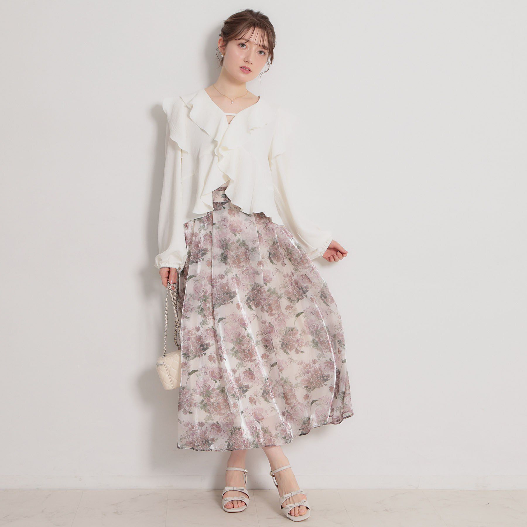 Couture broach「ラッフルショートブラウス」|シャツ・ブラウス|