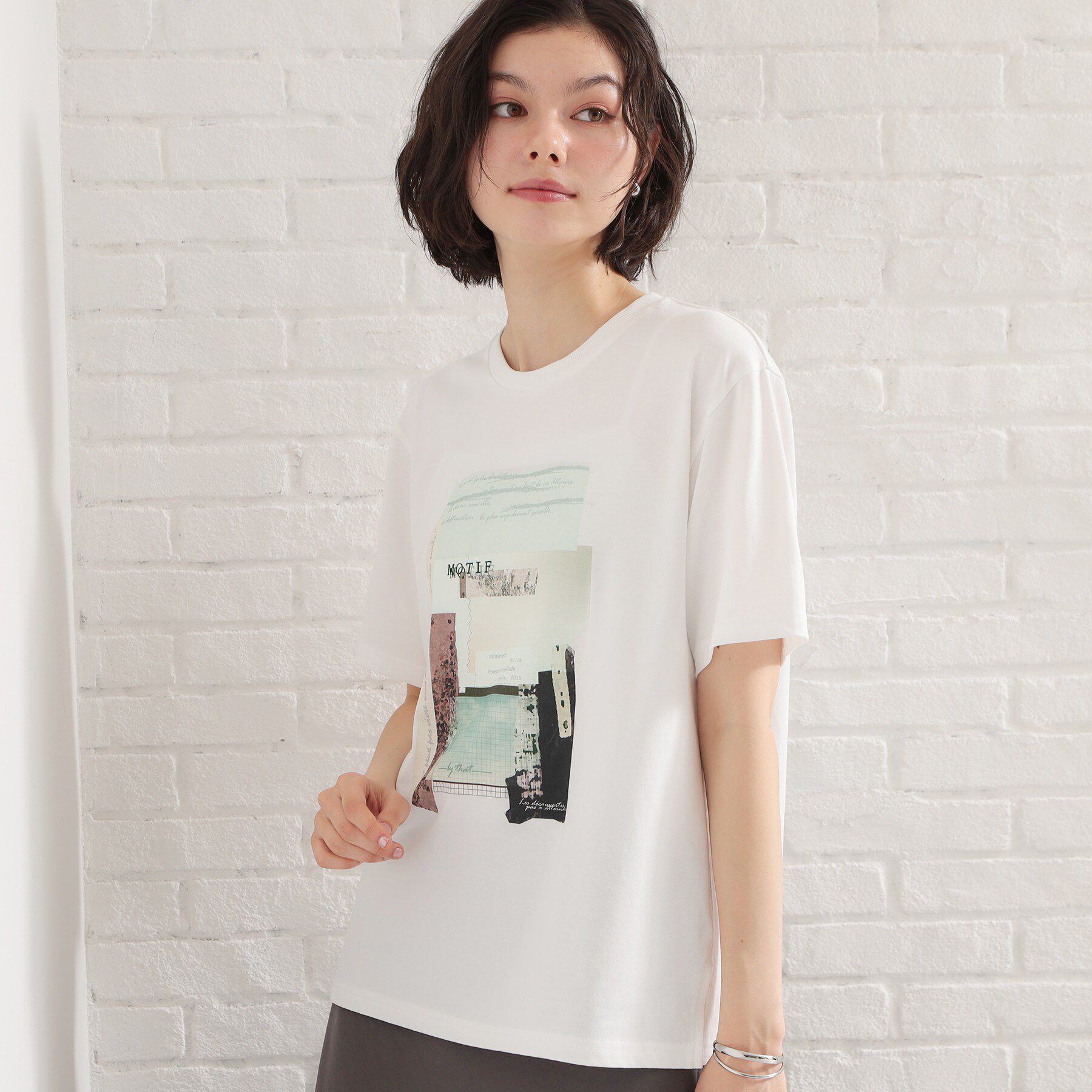 THE SHOP TK「【ひんやり／吸水速乾／UV】ロゴアソートクルーネックTシャツ」|Tシャツ・カットソー|