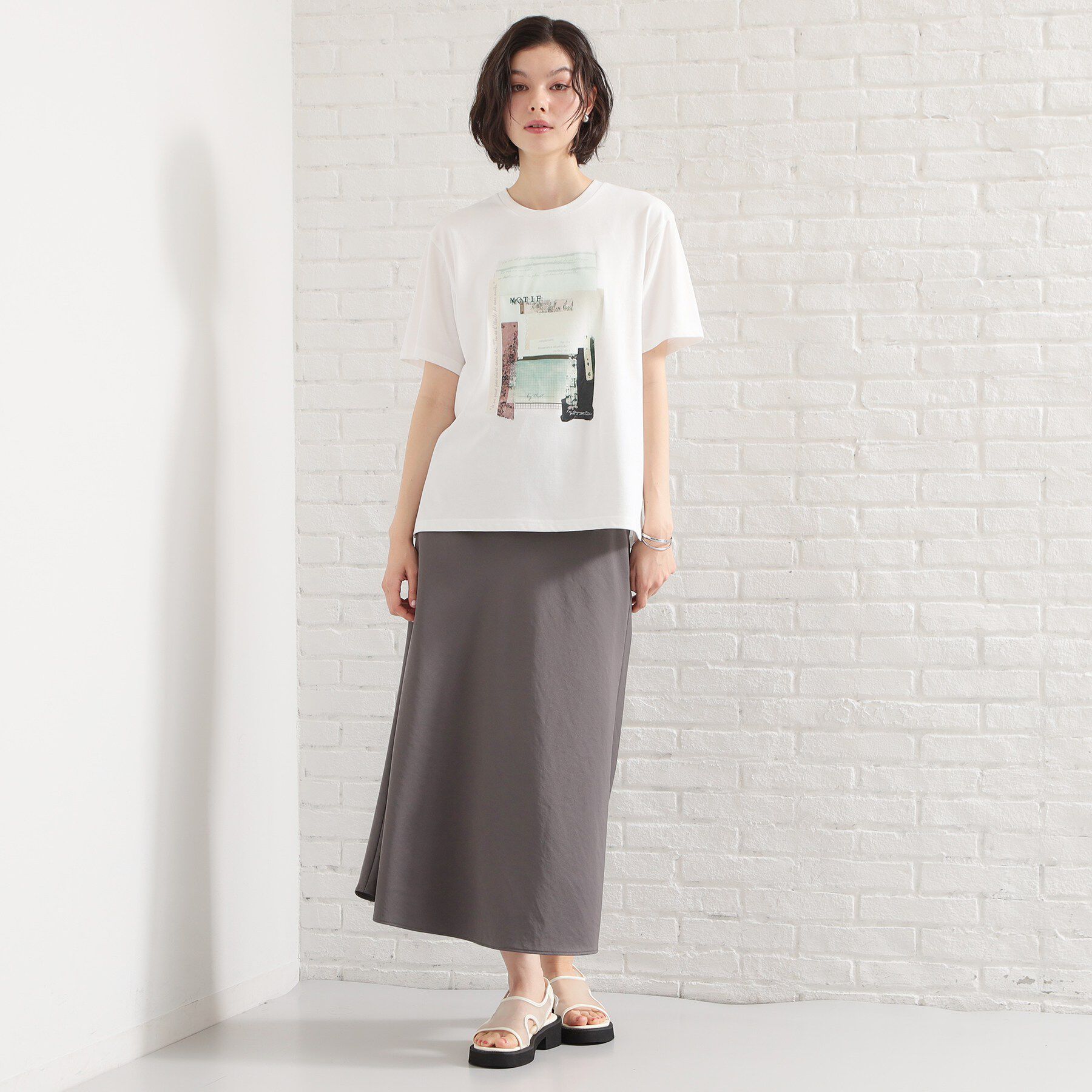 THE SHOP TK「【ひんやり／吸水速乾／UV】ロゴアソートクルーネックTシャツ」|Tシャツ・カットソー|