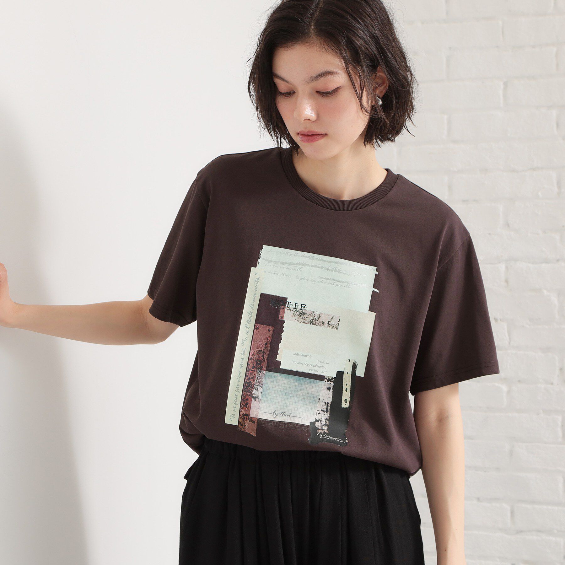 THE SHOP TK「【ひんやり／吸水速乾／UV】ロゴアソートクルーネックTシャツ」|Tシャツ・カットソー|