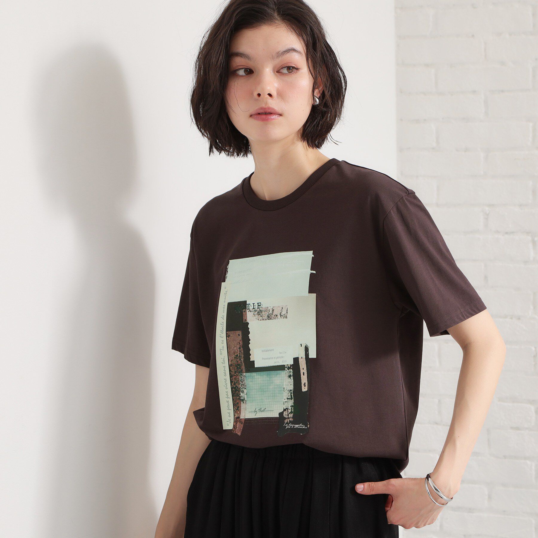 THE SHOP TK「【ひんやり／吸水速乾／UV】ロゴアソートクルーネックTシャツ」|Tシャツ・カットソー|