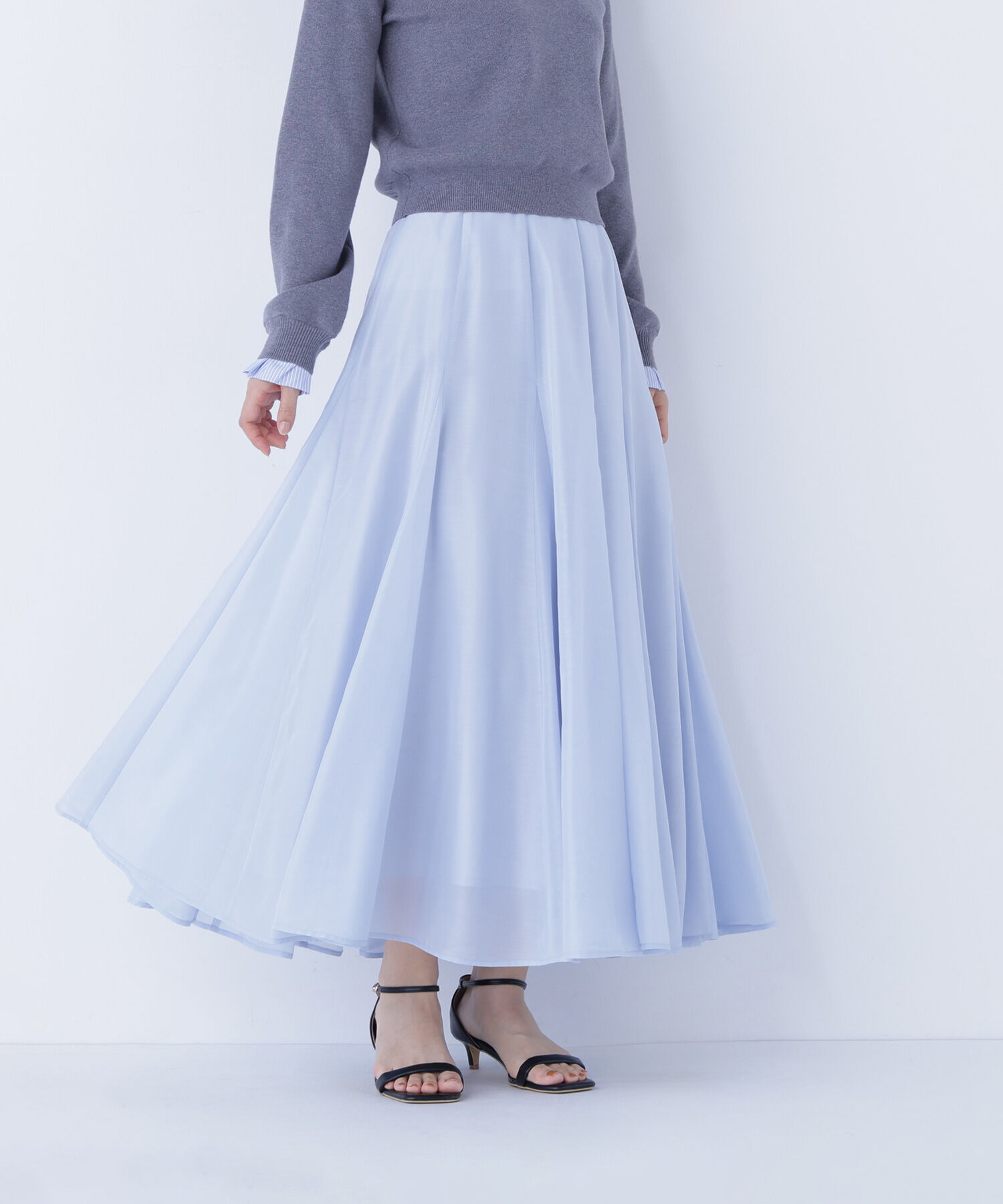  「シャイニーシアーボイルスカート」|スカート|