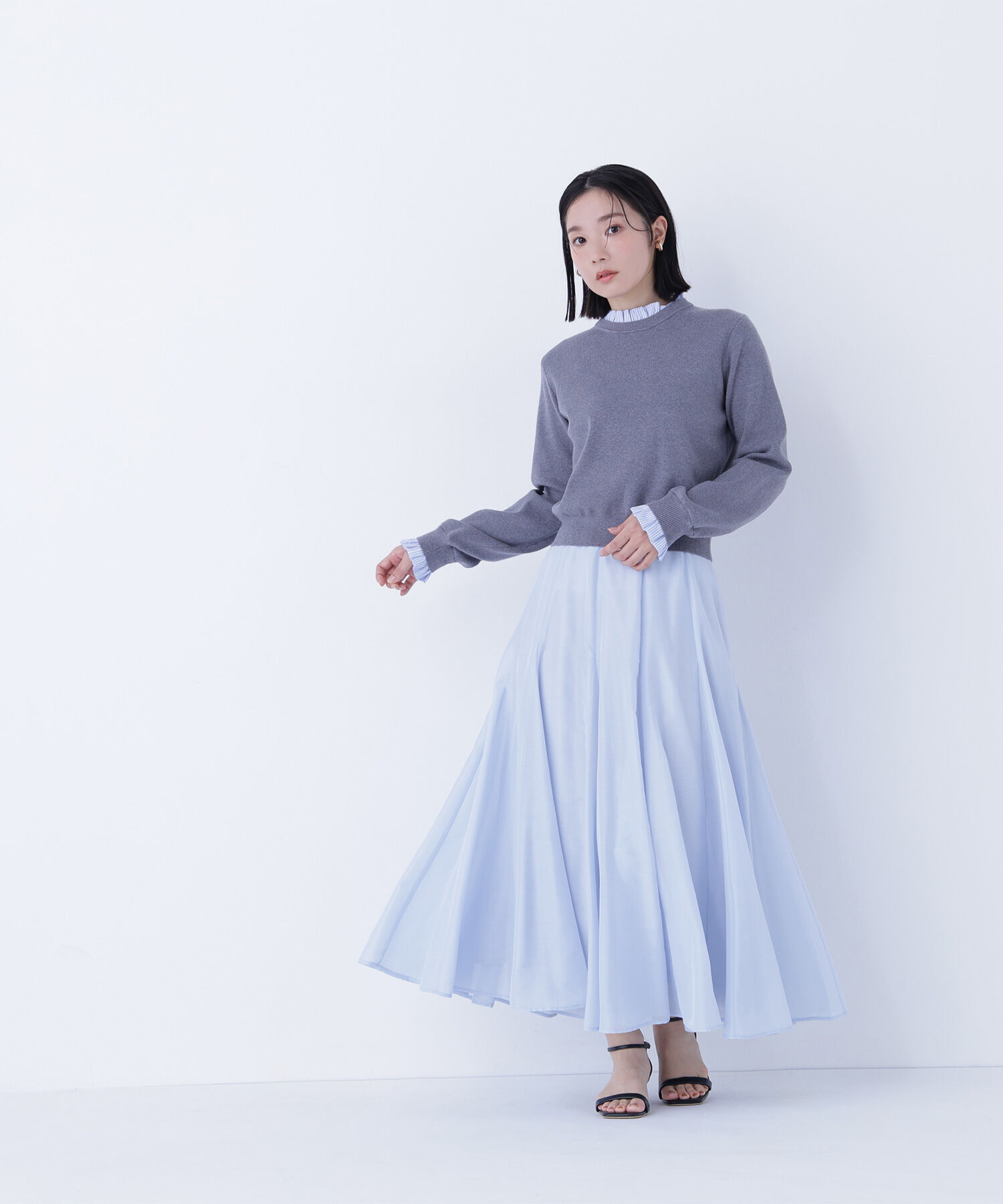  「シャイニーシアーボイルスカート」|スカート|