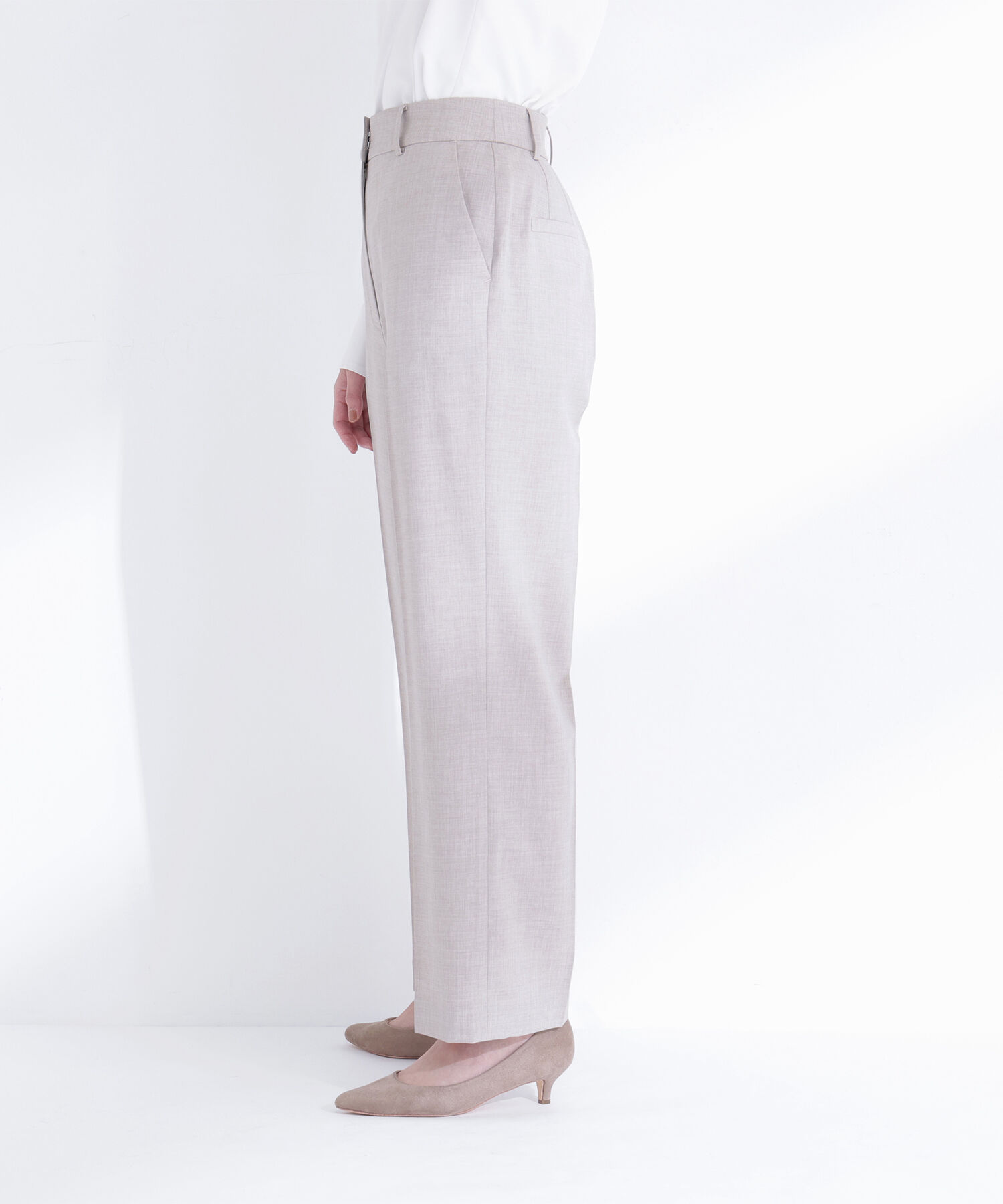  「リネンライク SETUP ストレートパンツ」|その他|