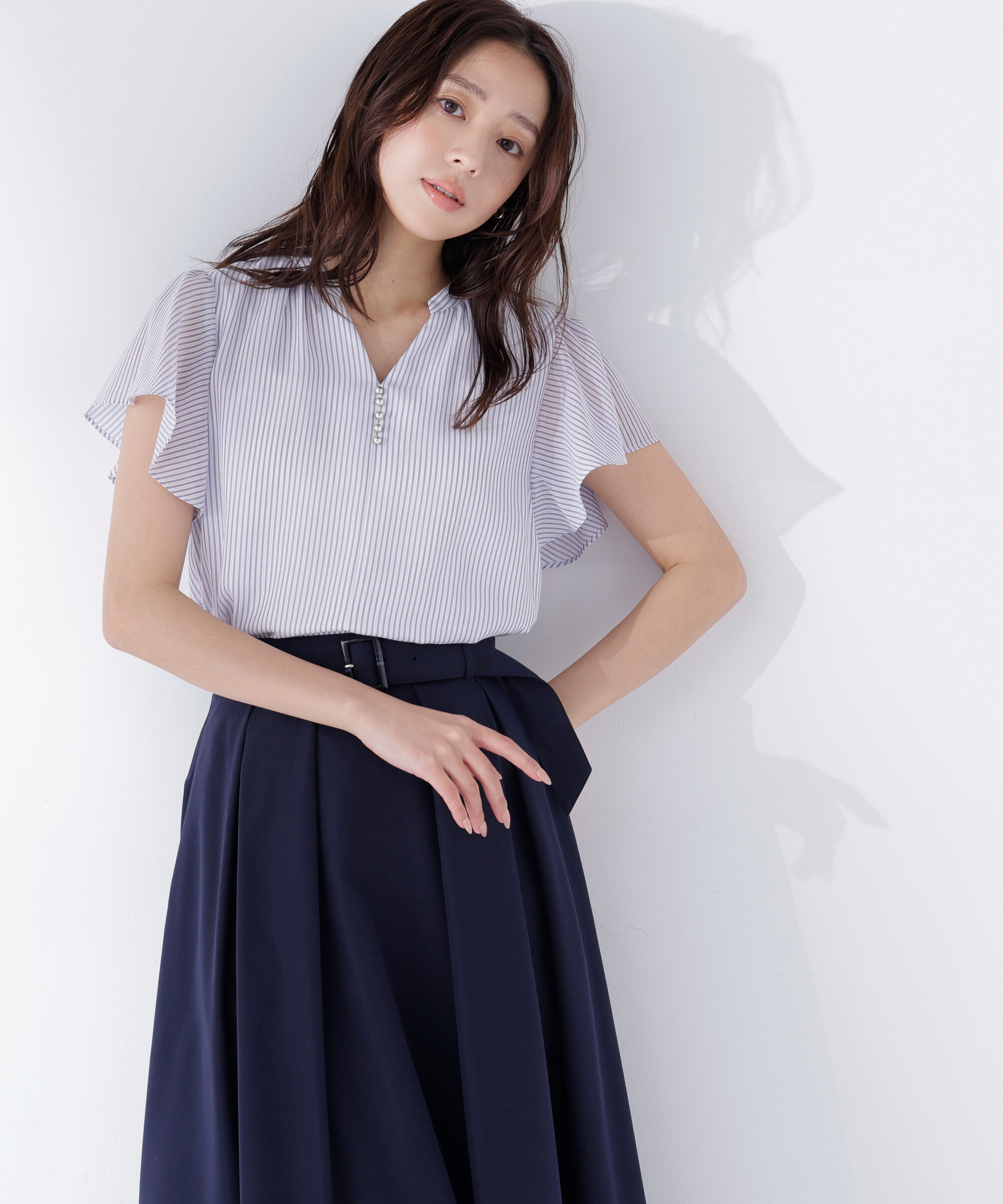  「シアーストライプブラウス」|シャツ・ブラウス|ブルーストラ 2