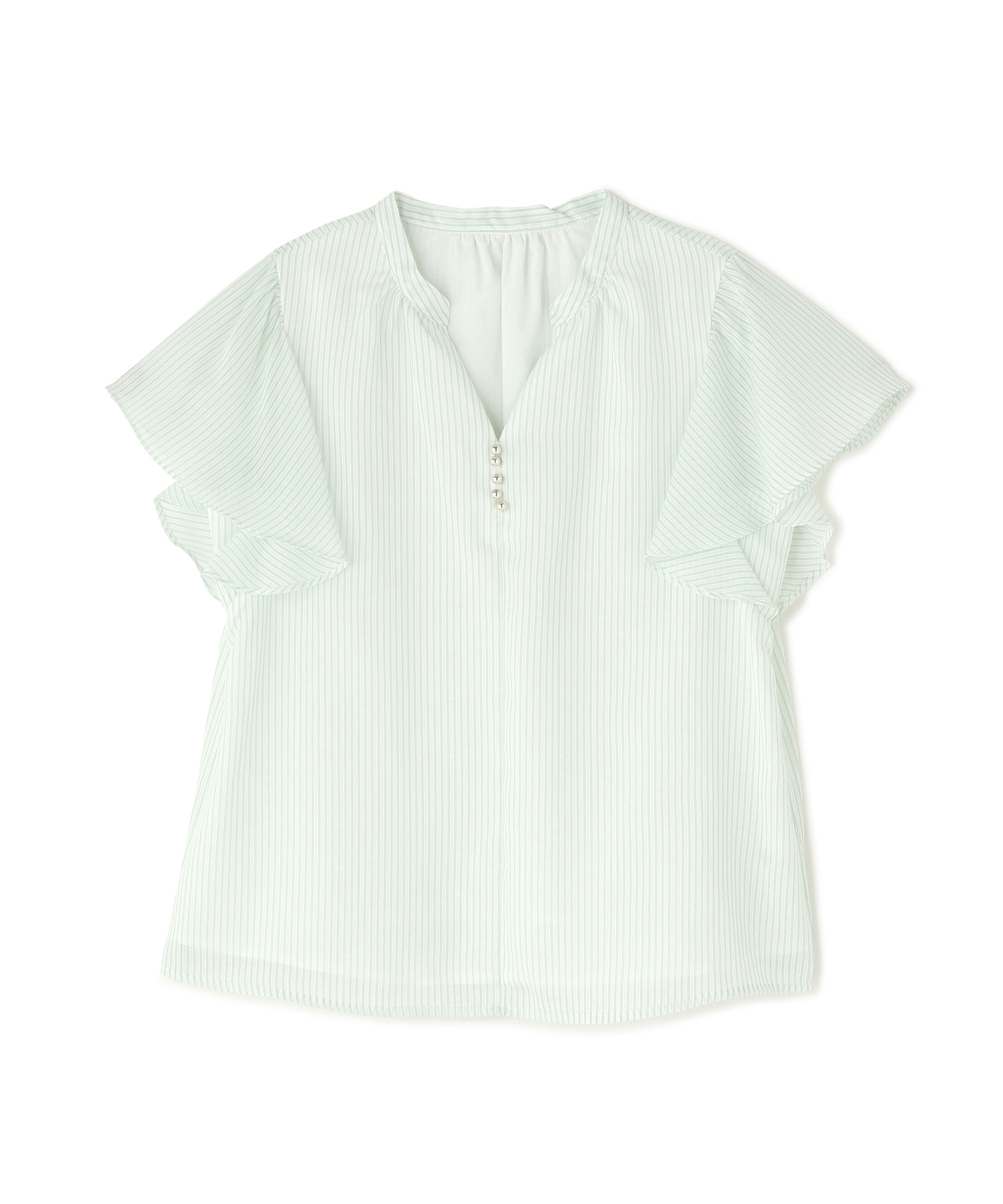  「シアーストライプブラウス」|シャツ・ブラウス|