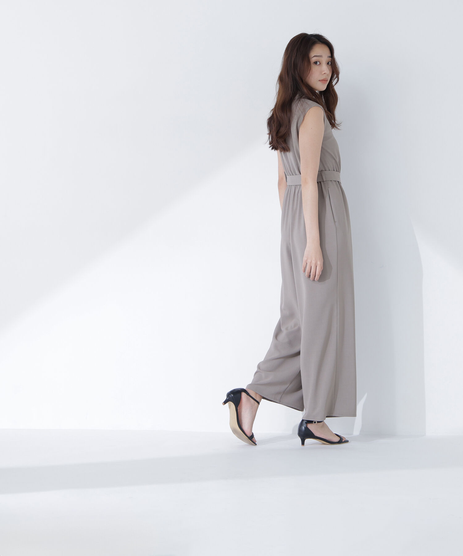  「開襟オールインワン」|ワンピース|