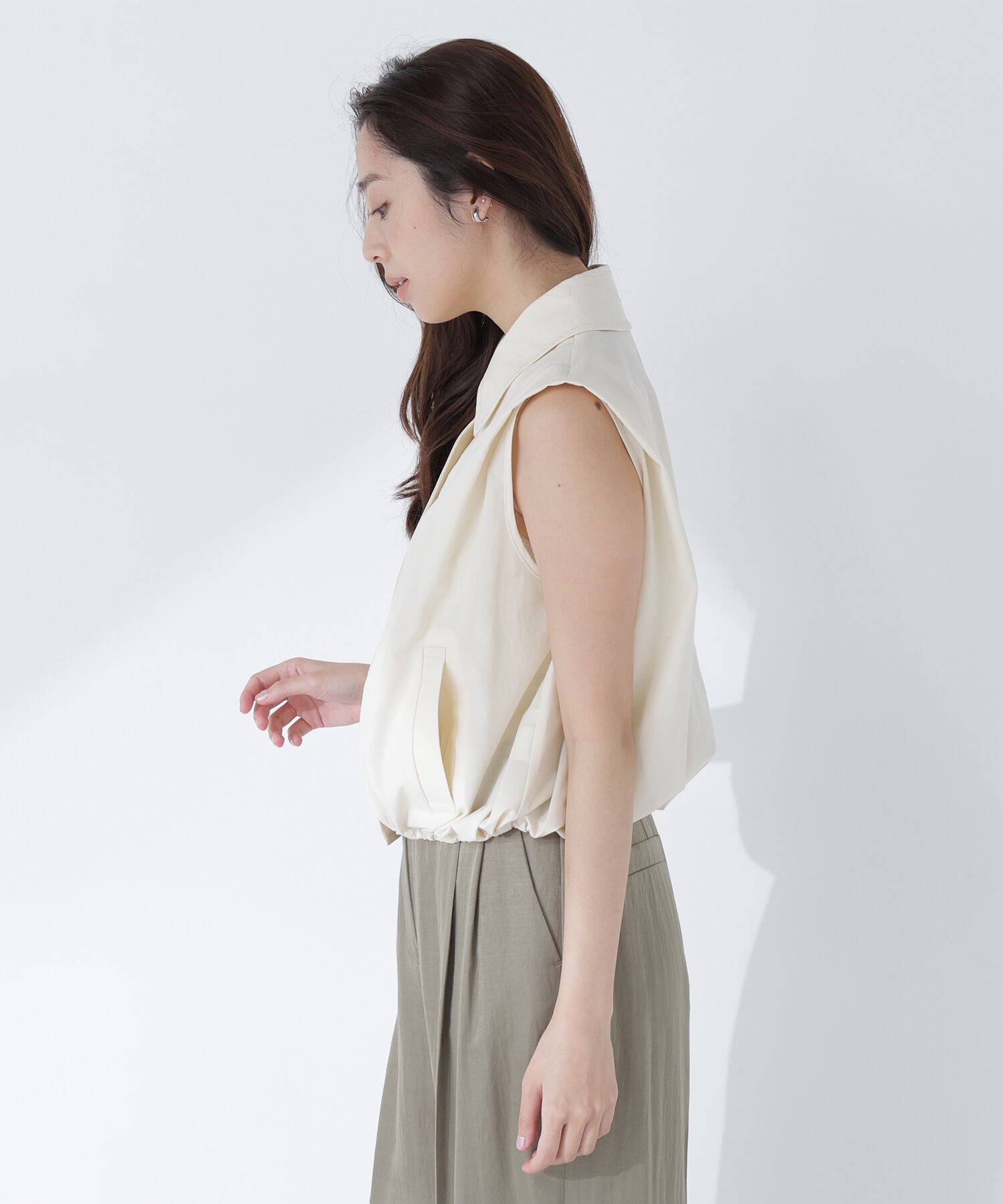  「ステンカラードロストジレ」|ブルゾン・スタジャン|