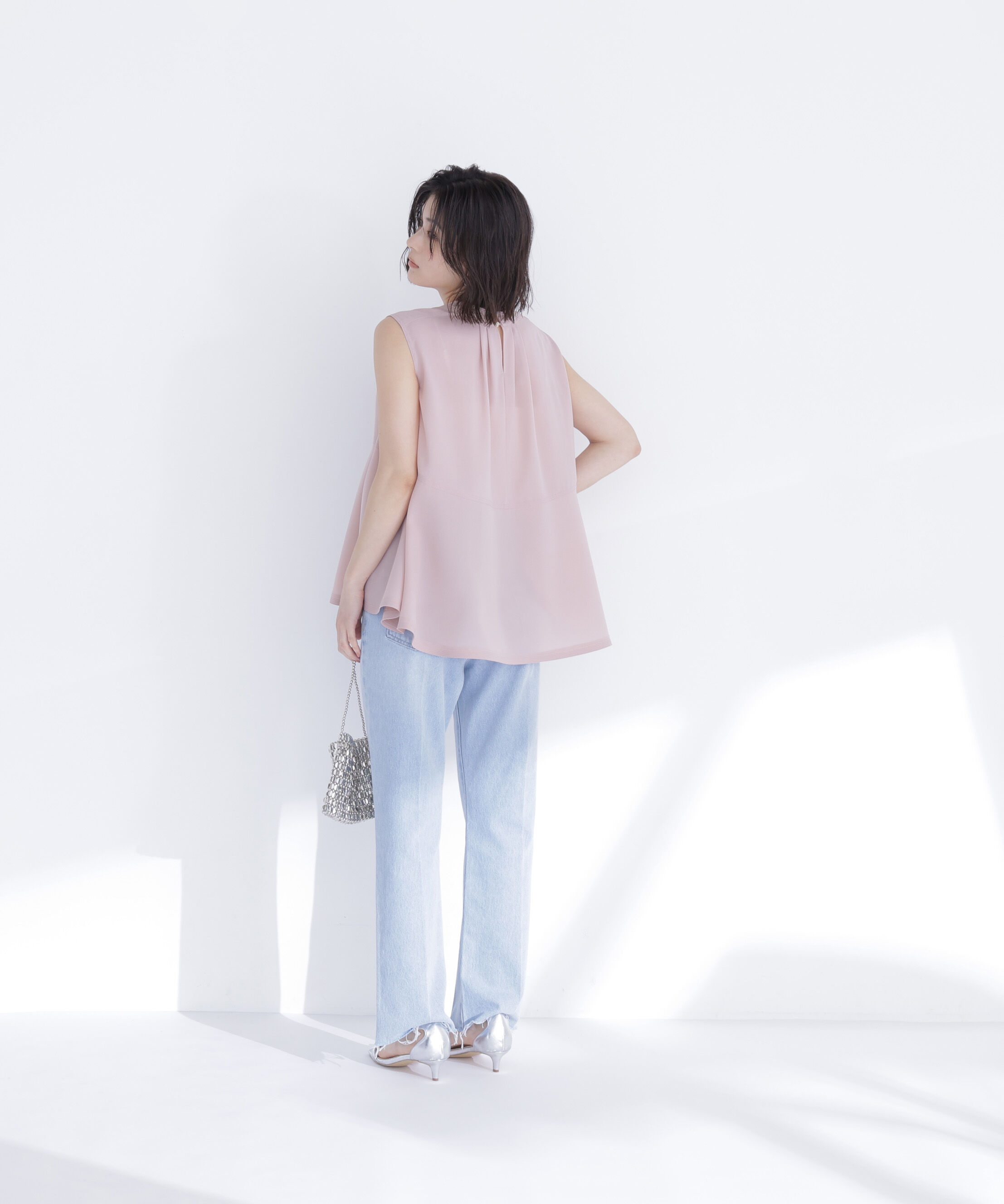  「ジョーゼットペプラムブラウス」|シャツ・ブラウス|