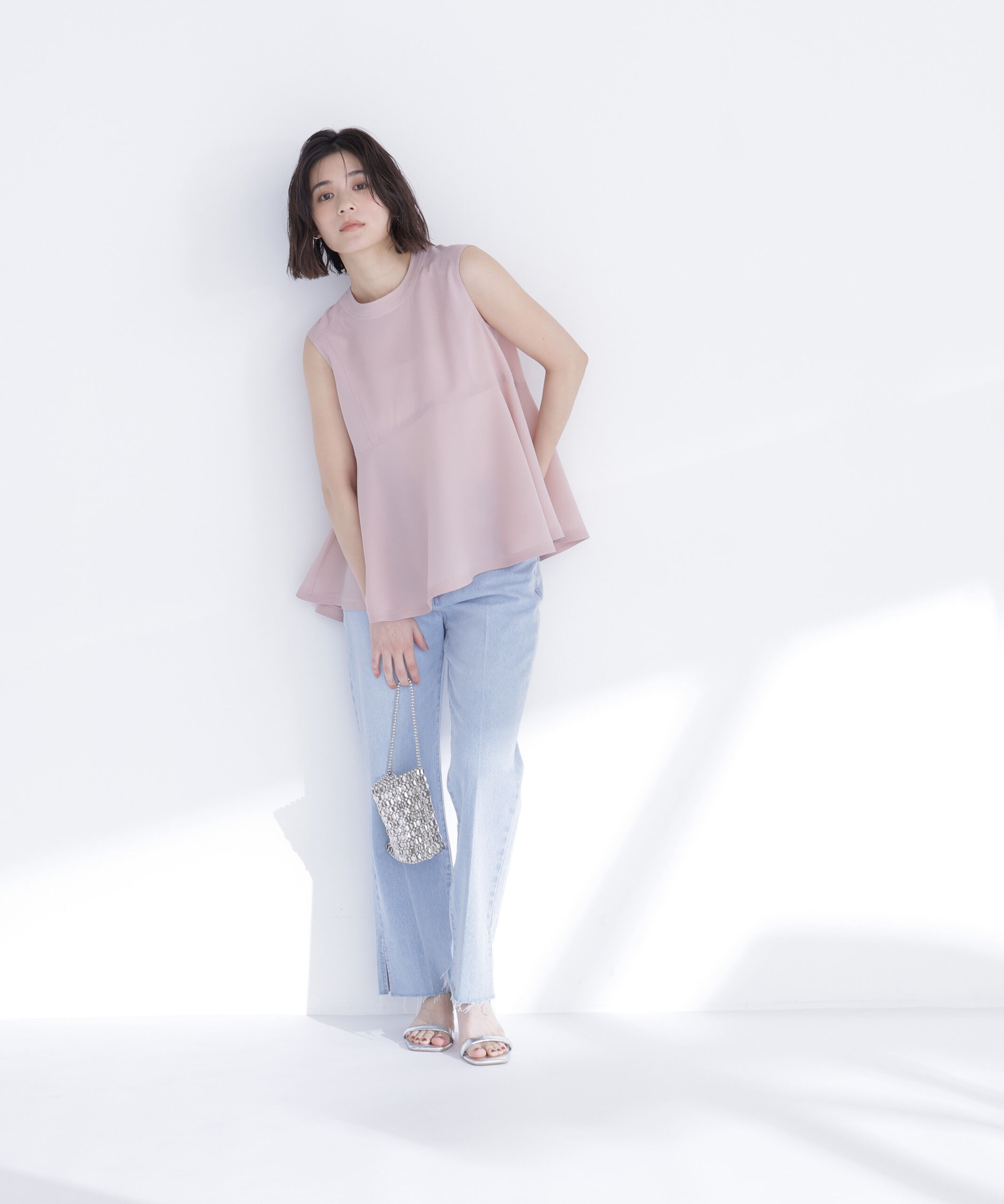  「ジョーゼットペプラムブラウス」|シャツ・ブラウス|