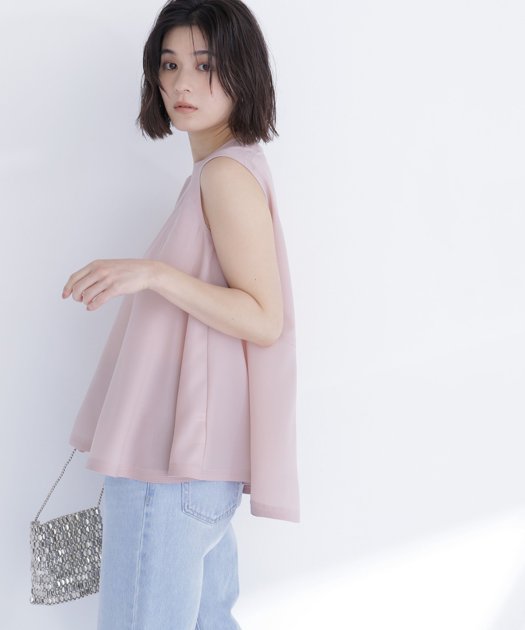  「ジョーゼットペプラムブラウス」|シャツ・ブラウス|