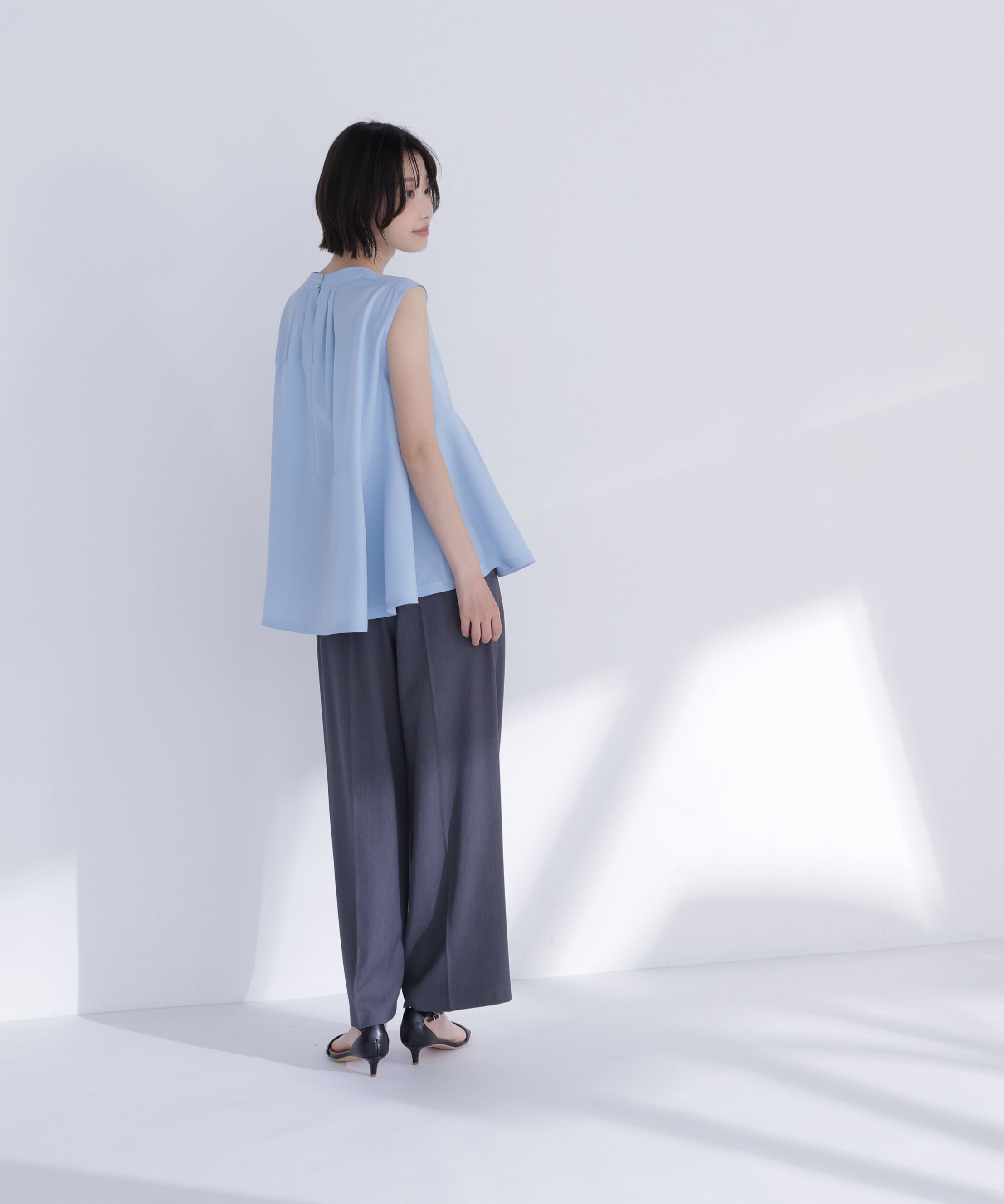  「ジョーゼットペプラムブラウス」|シャツ・ブラウス|