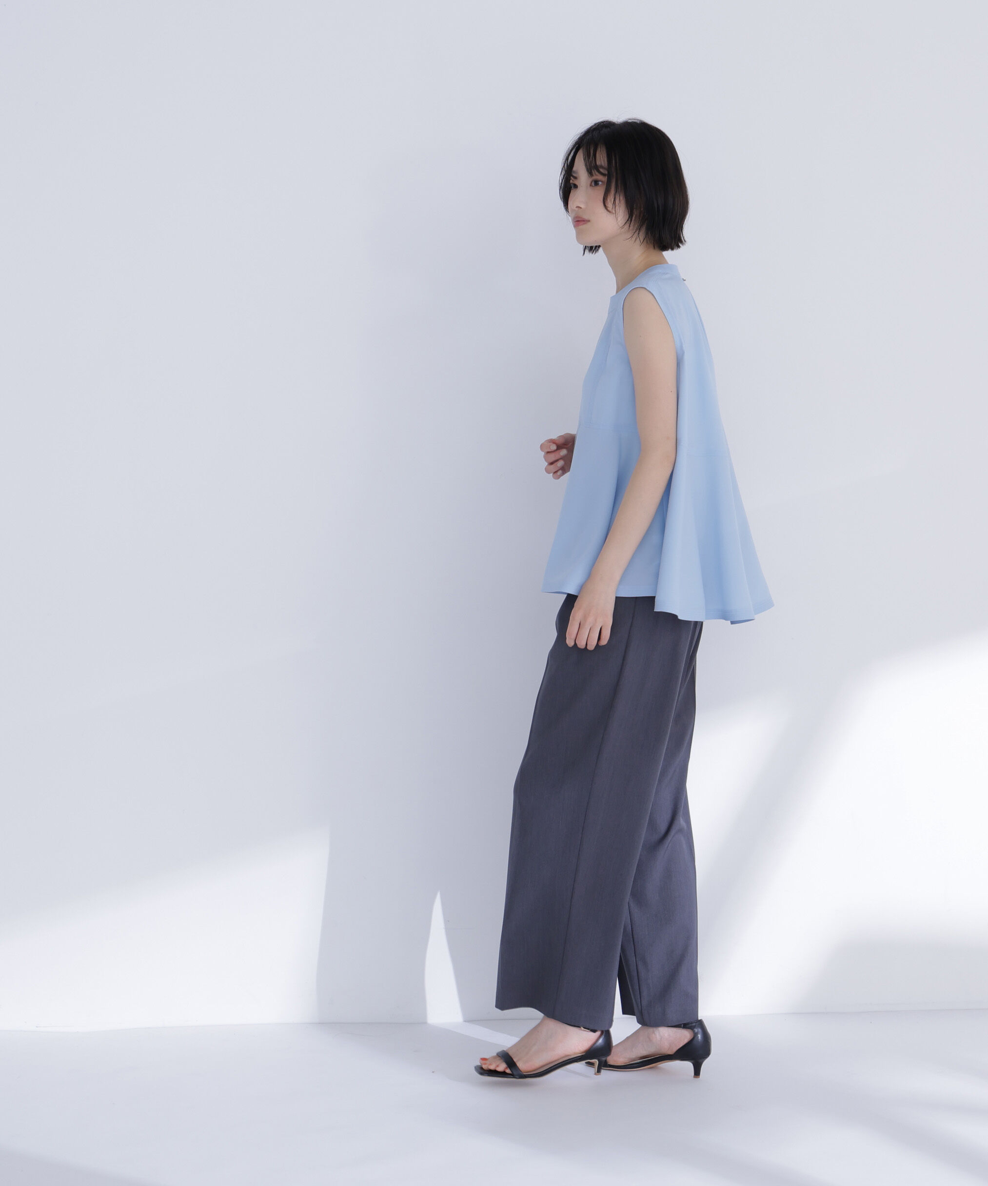  「ジョーゼットペプラムブラウス」|シャツ・ブラウス|