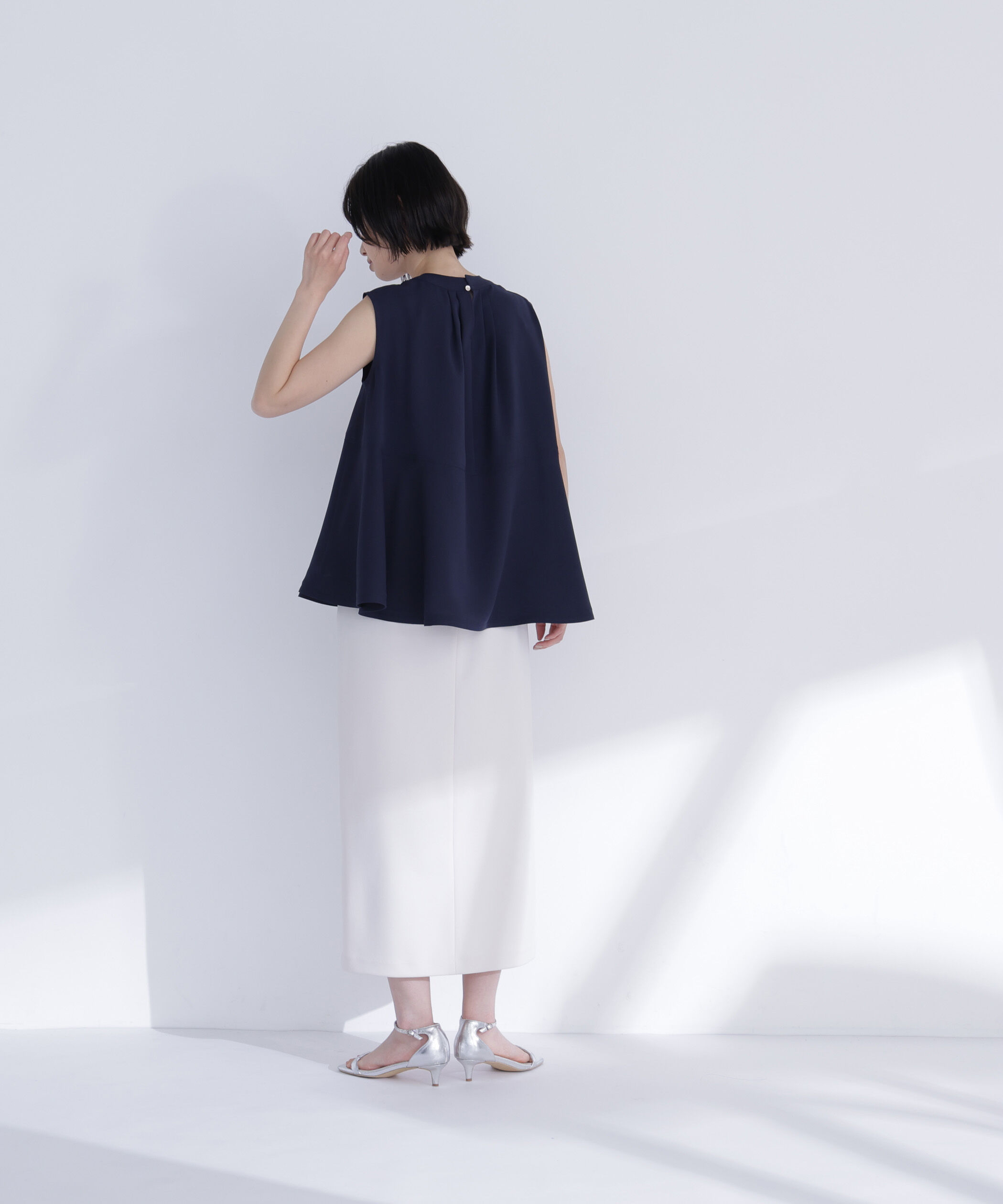  「ジョーゼットペプラムブラウス」|シャツ・ブラウス|