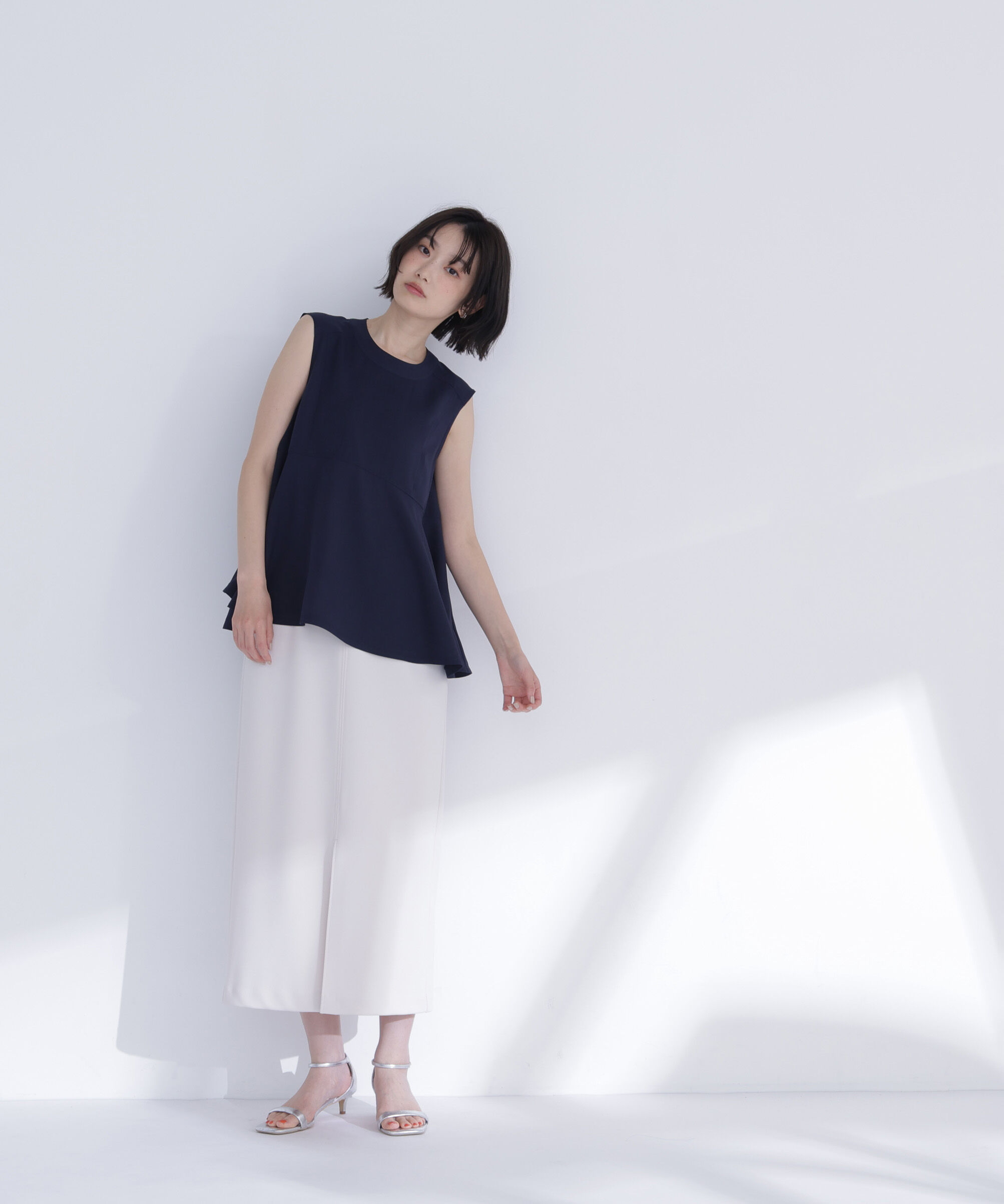  「ジョーゼットペプラムブラウス」|シャツ・ブラウス|