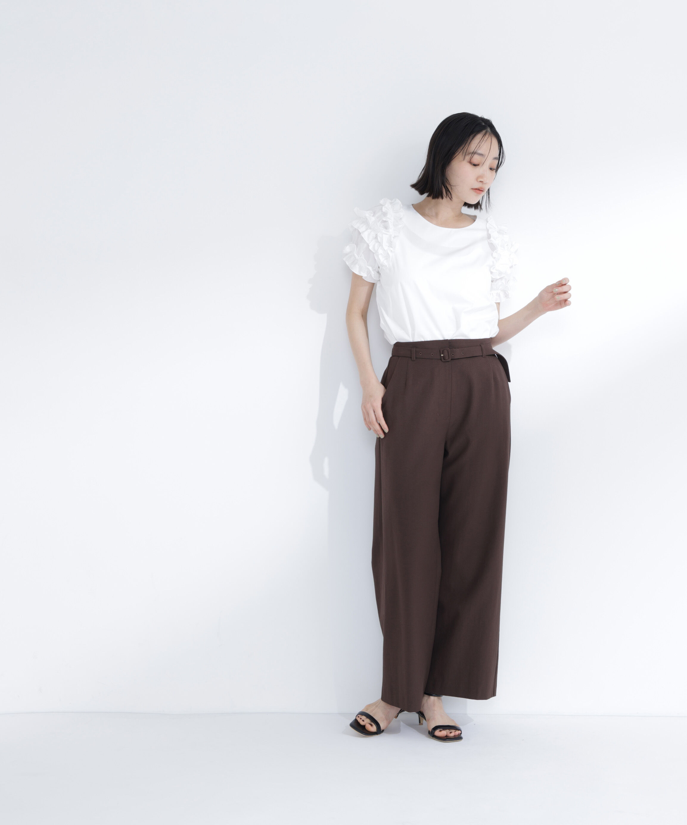  「ティアードフリルスリーブブラウス」|シャツ・ブラウス|