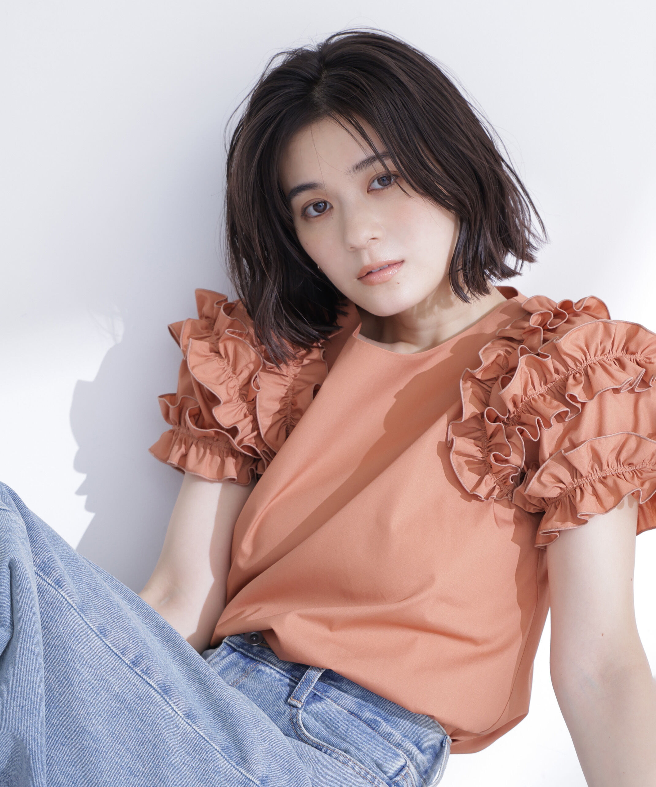  「ティアードフリルスリーブブラウス」|シャツ・ブラウス|オレンジブラ