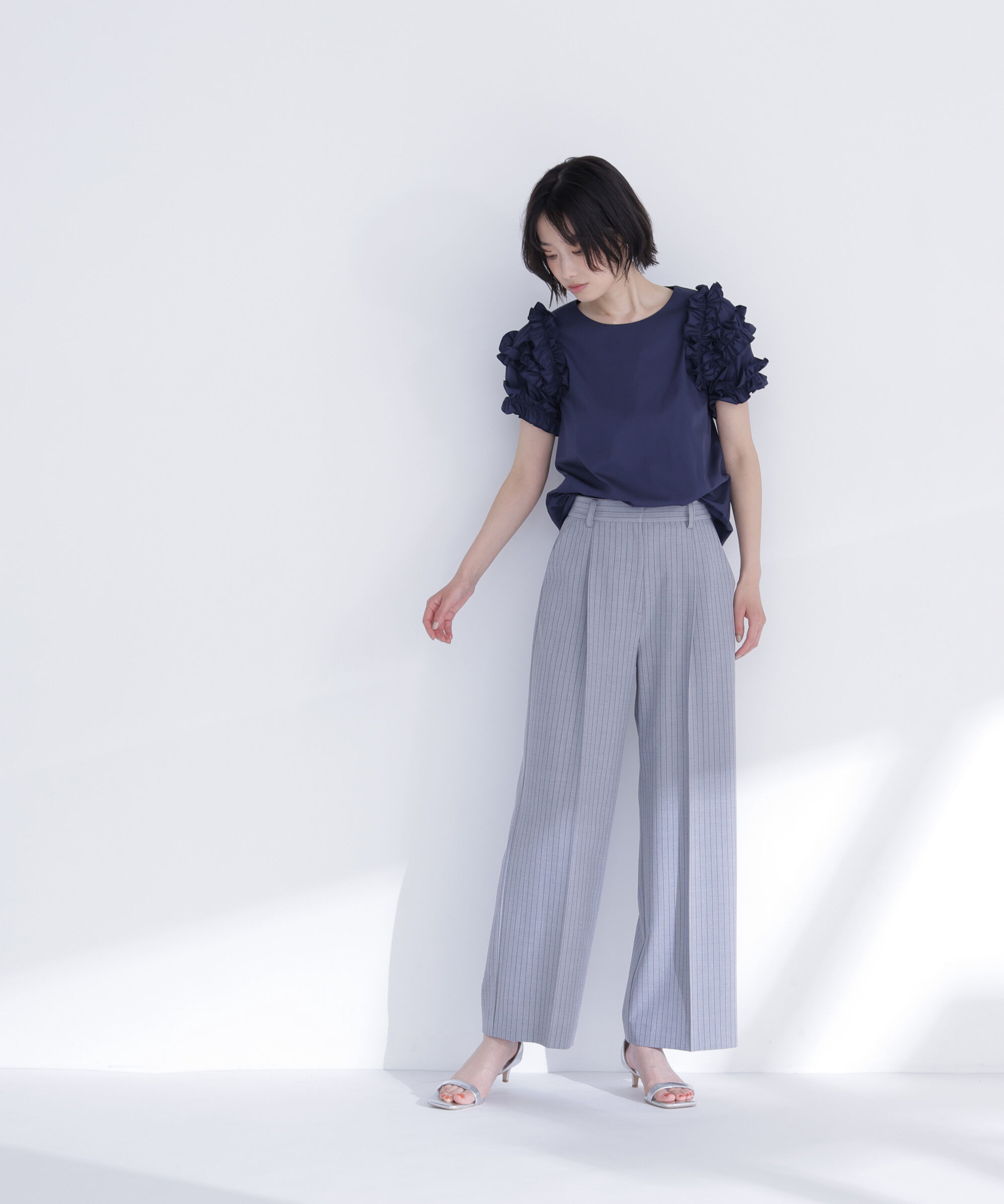  「ティアードフリルスリーブブラウス」|シャツ・ブラウス|