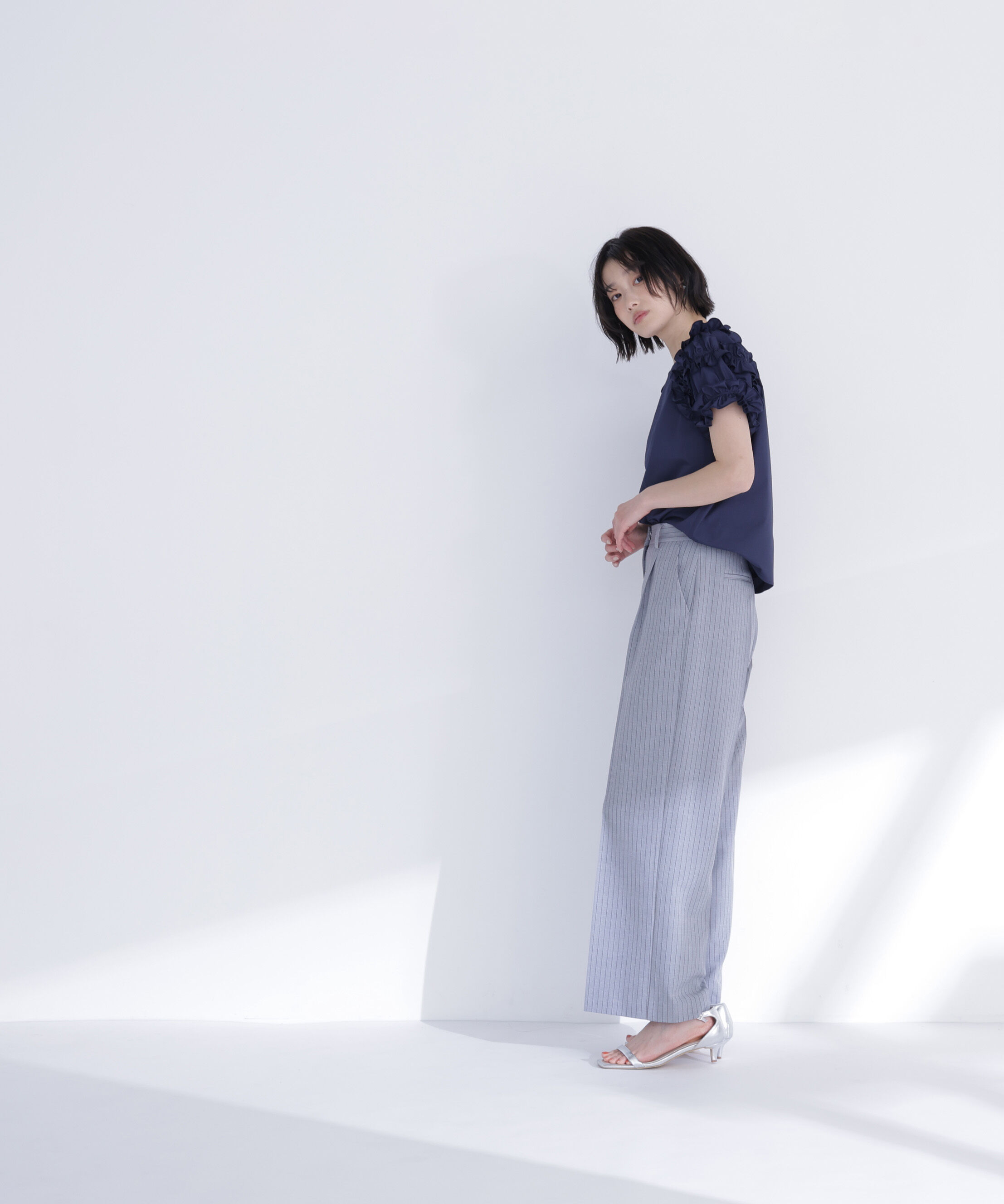  「ティアードフリルスリーブブラウス」|シャツ・ブラウス|