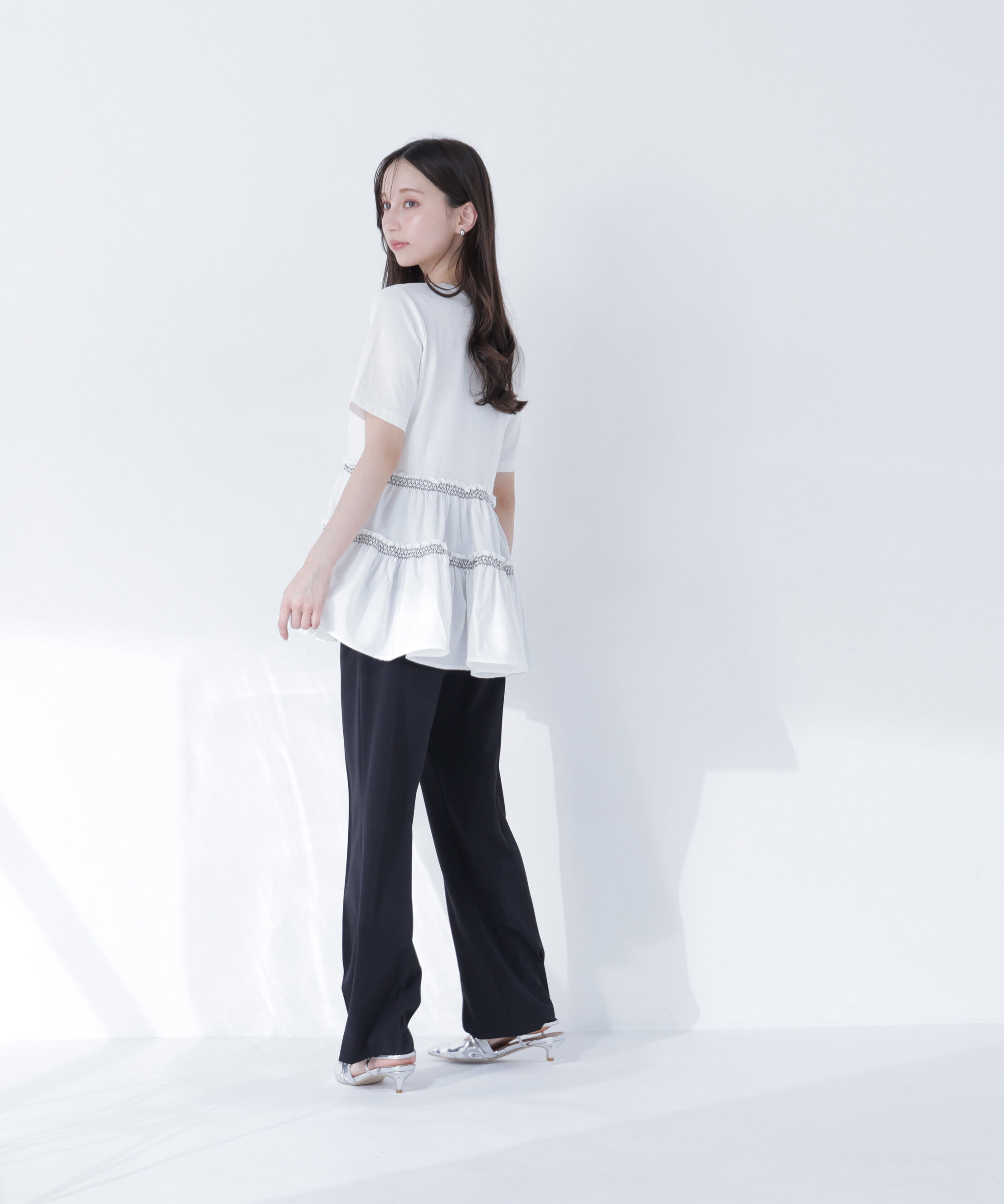  「ドッキングティアードカットソー」|Tシャツ・カットソー|