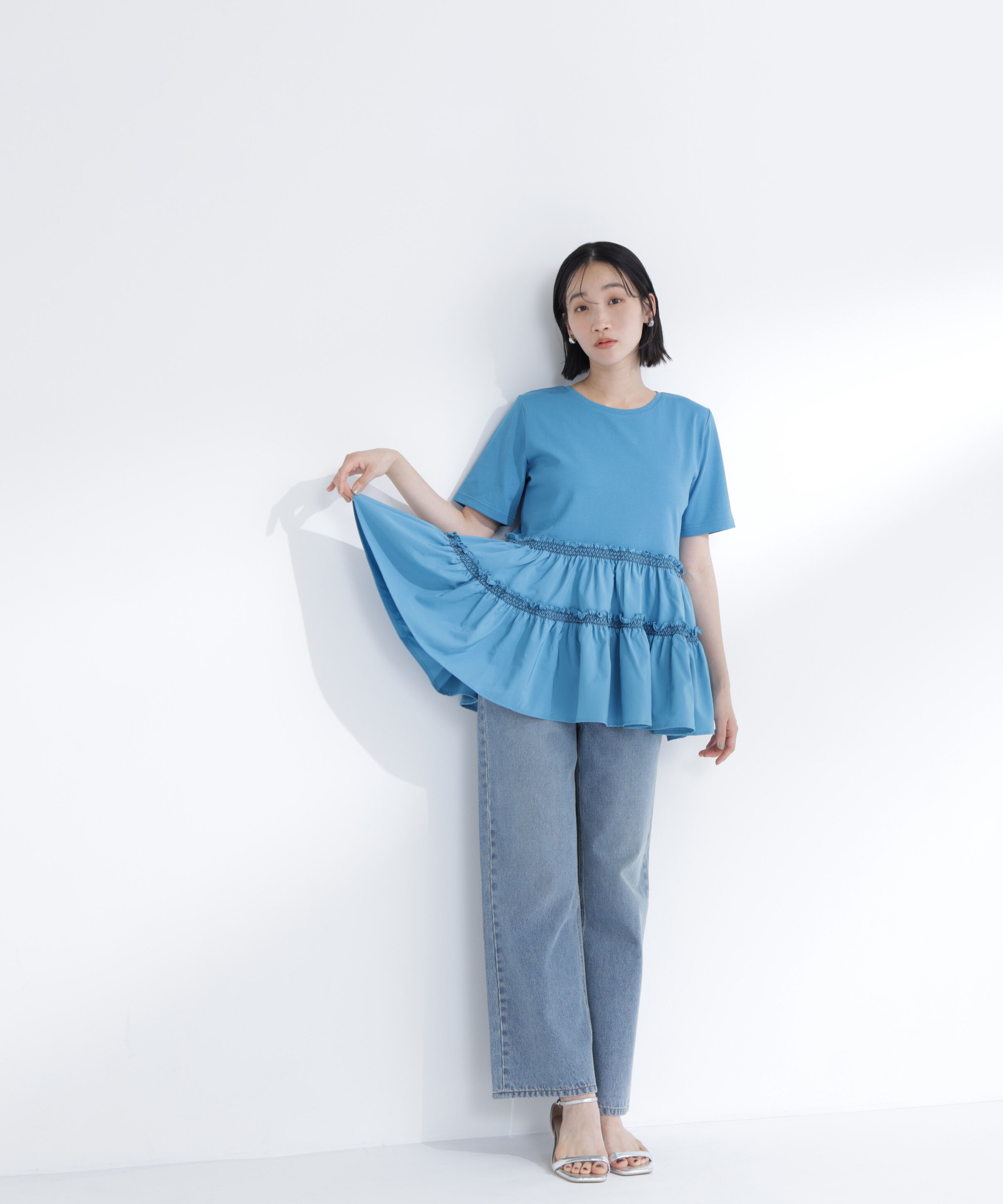  「ドッキングティアードカットソー」|Tシャツ・カットソー|