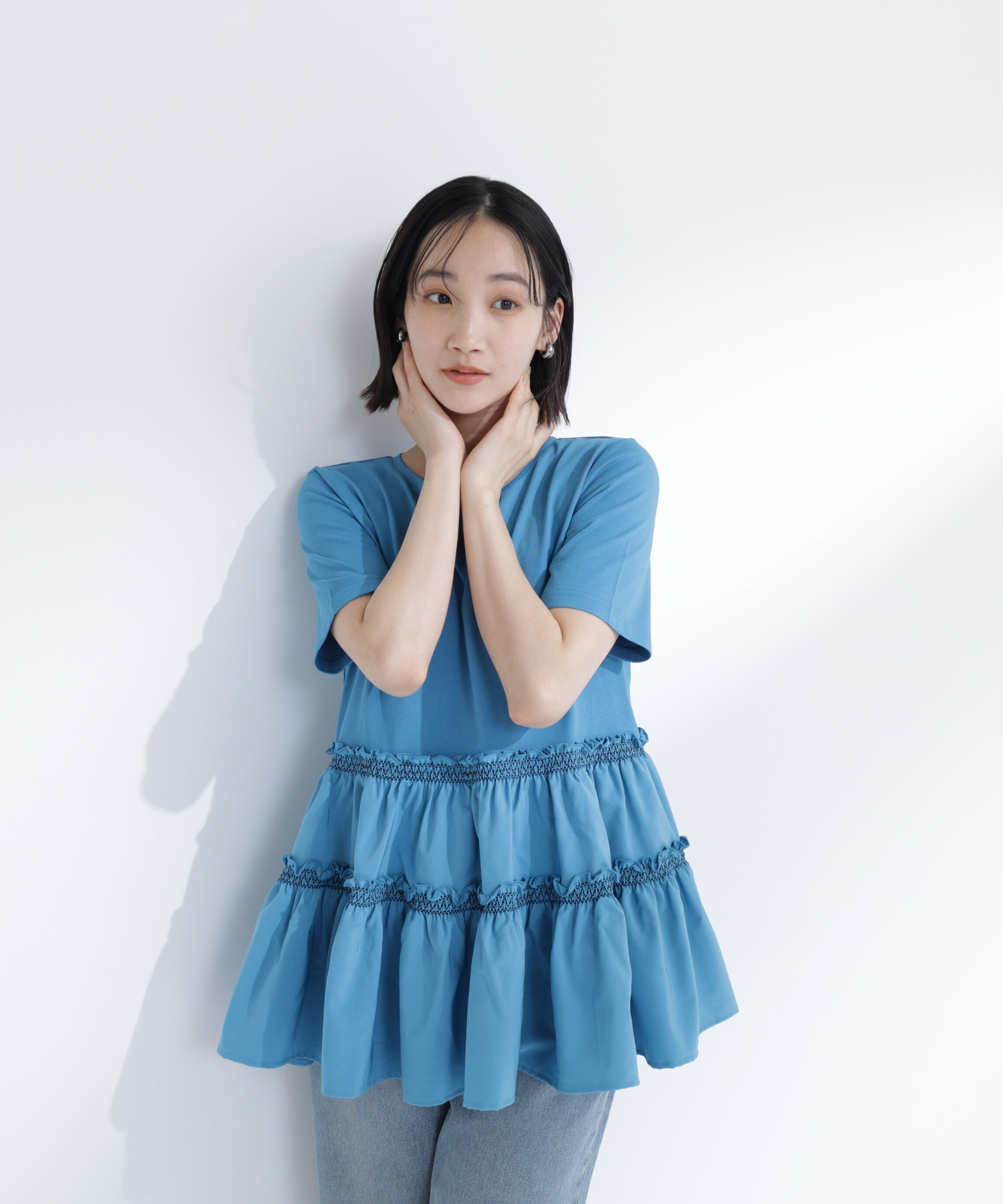  「ドッキングティアードカットソー」|Tシャツ・カットソー|