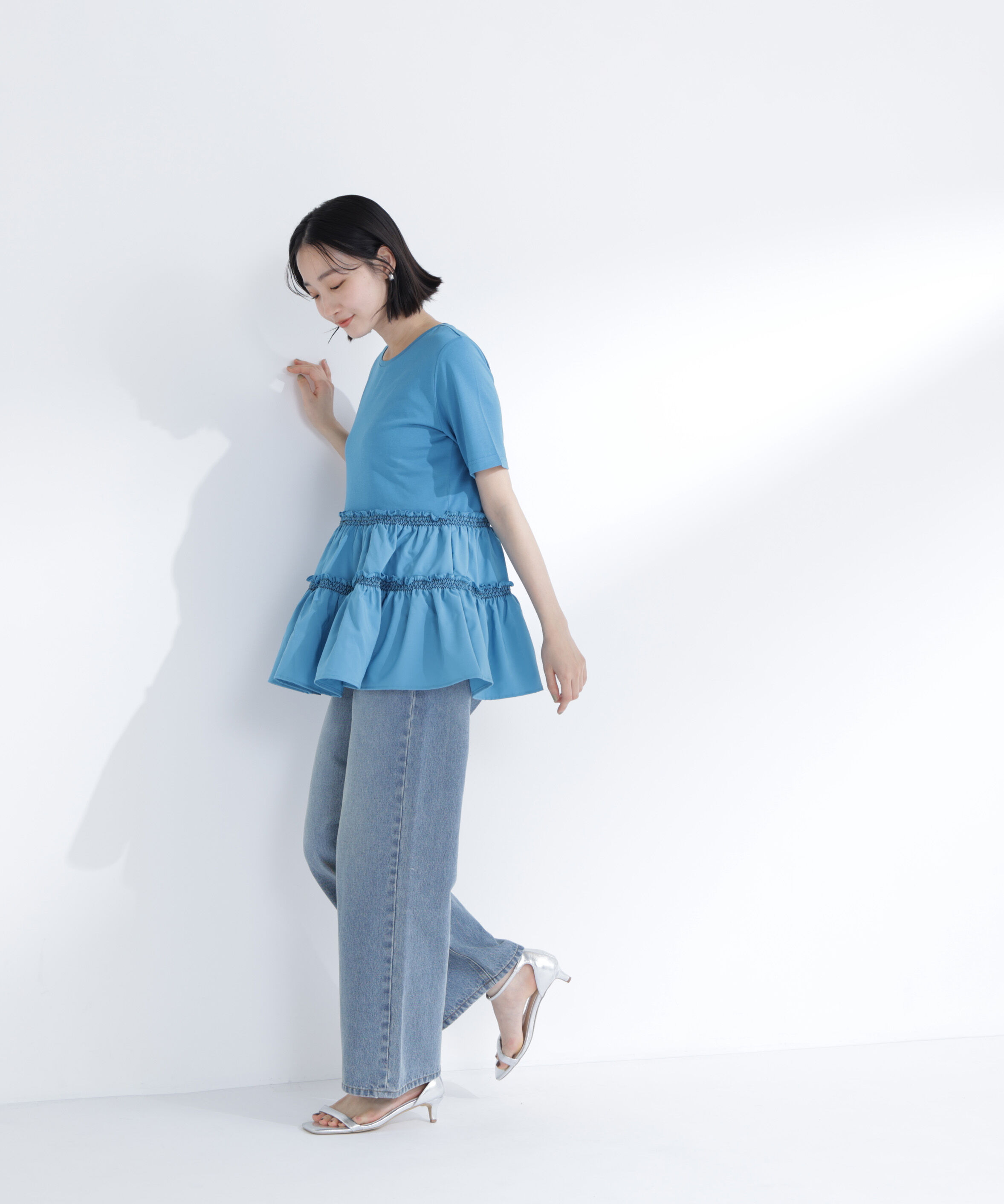  「ドッキングティアードカットソー」|Tシャツ・カットソー|