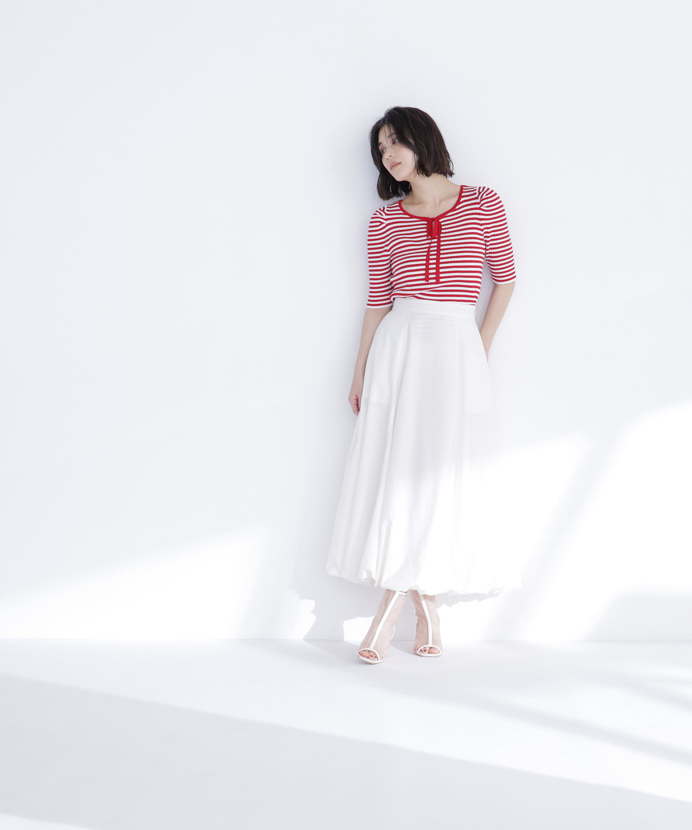  「パワショルパイピングニット」|ニット・セーター|