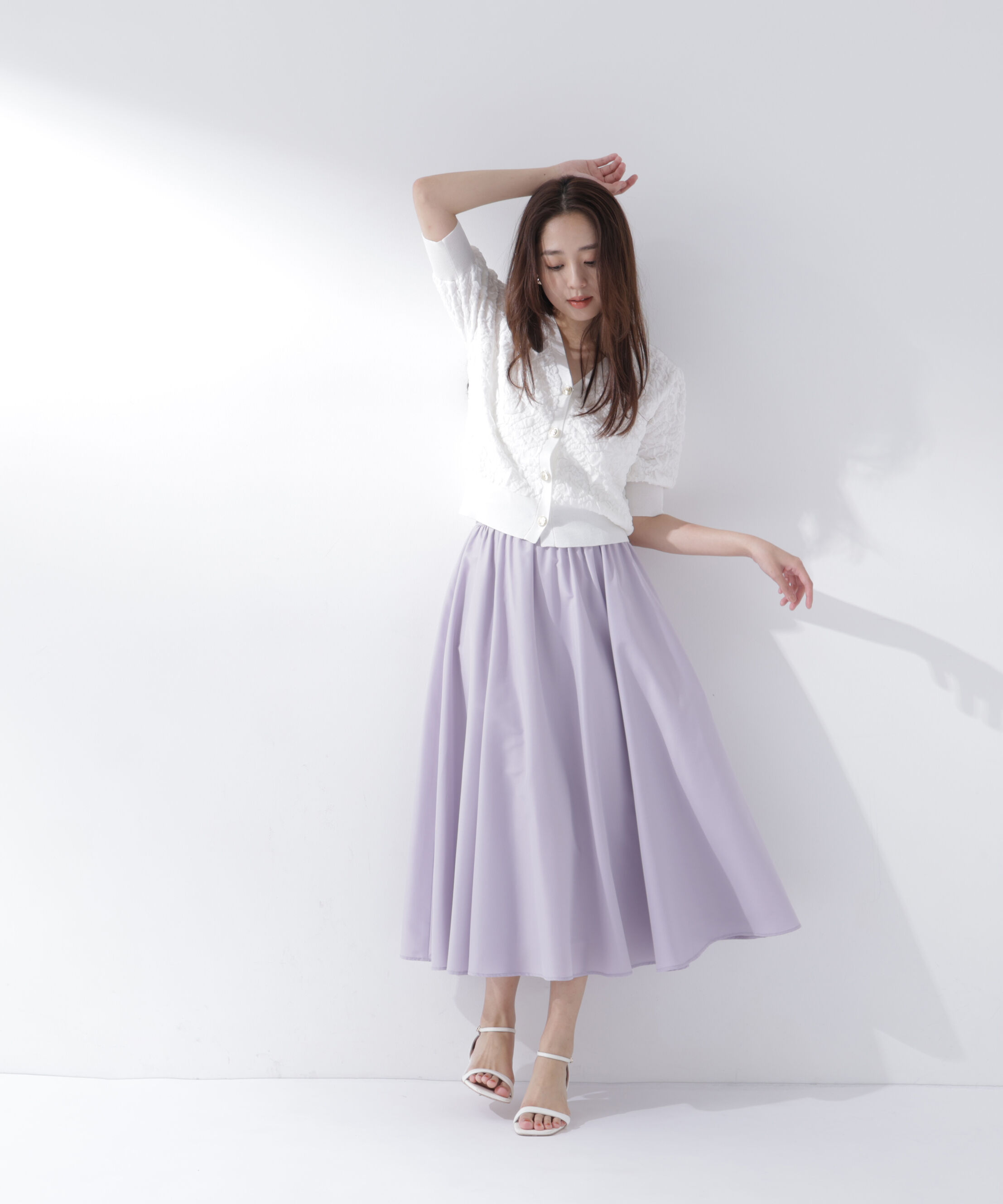  「ふくれジャガードニットカーディガン」|ニット・セーター|