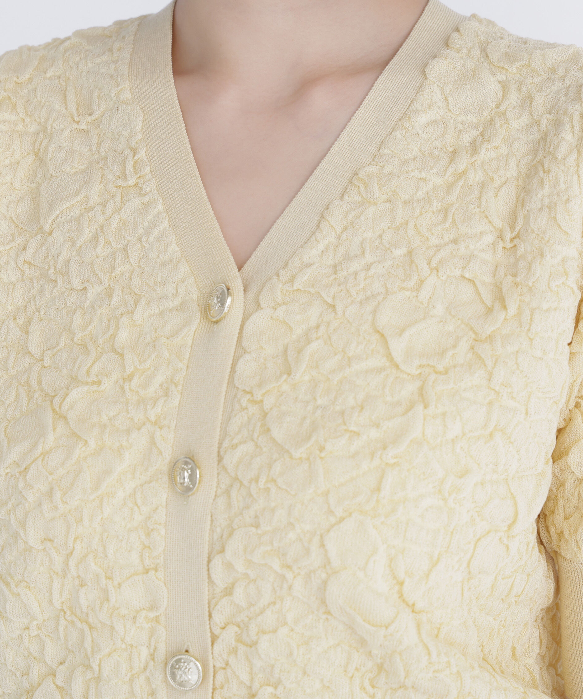  「ふくれジャガードニットカーディガン」|ニット・セーター|