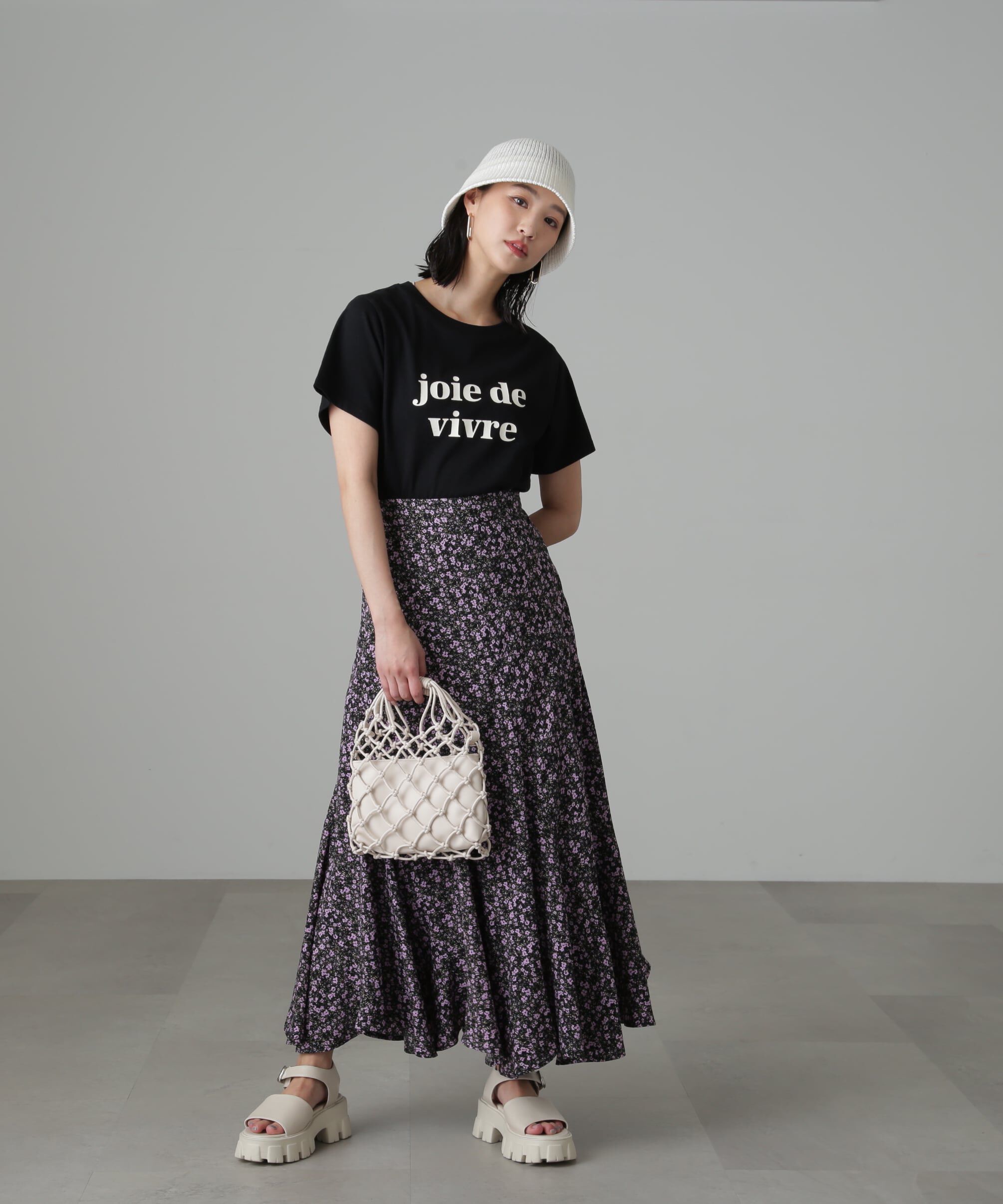  「フラワーエスカルゴマーメイドスカート」|スカート|