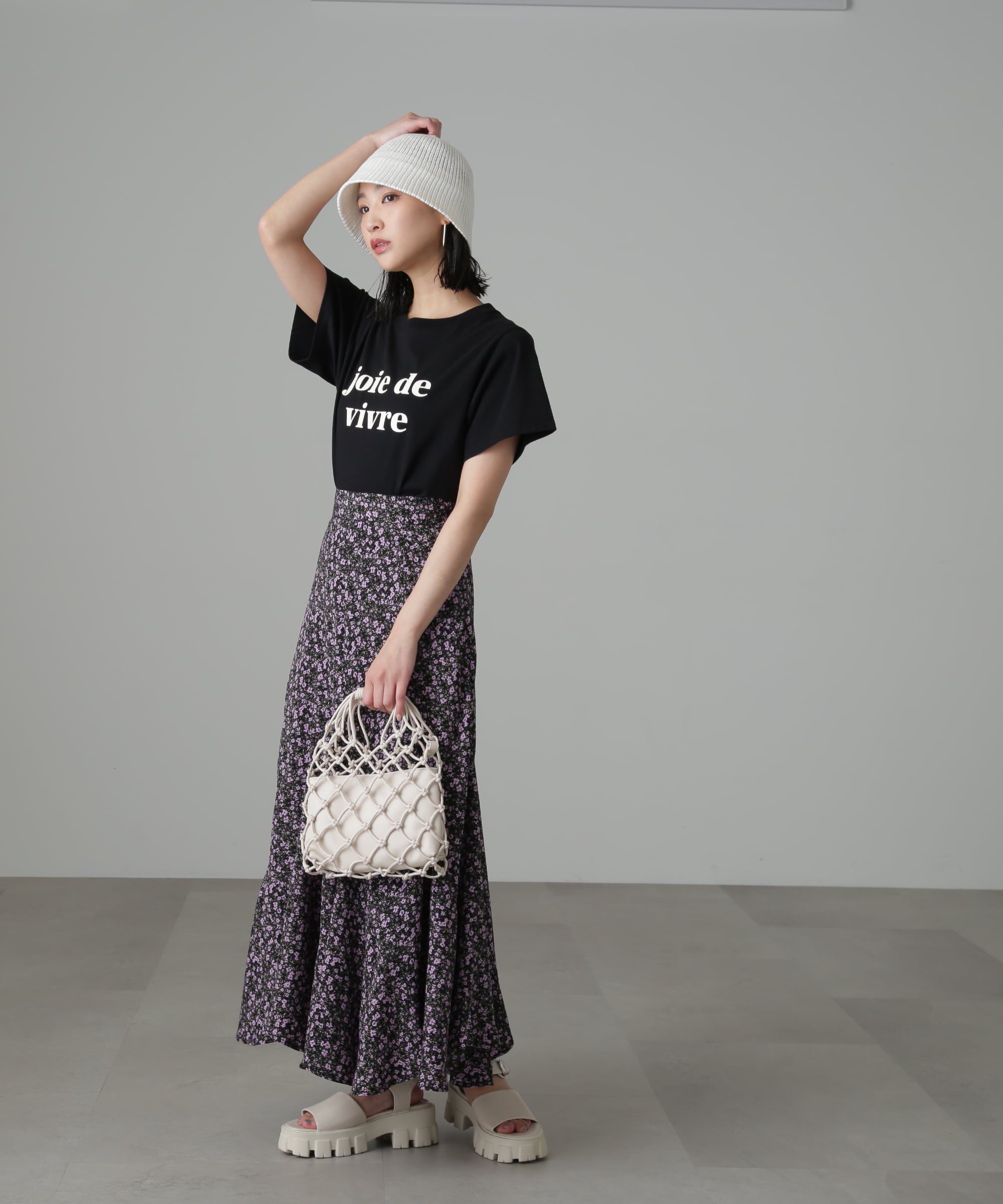  「フラワーエスカルゴマーメイドスカート」|スカート|