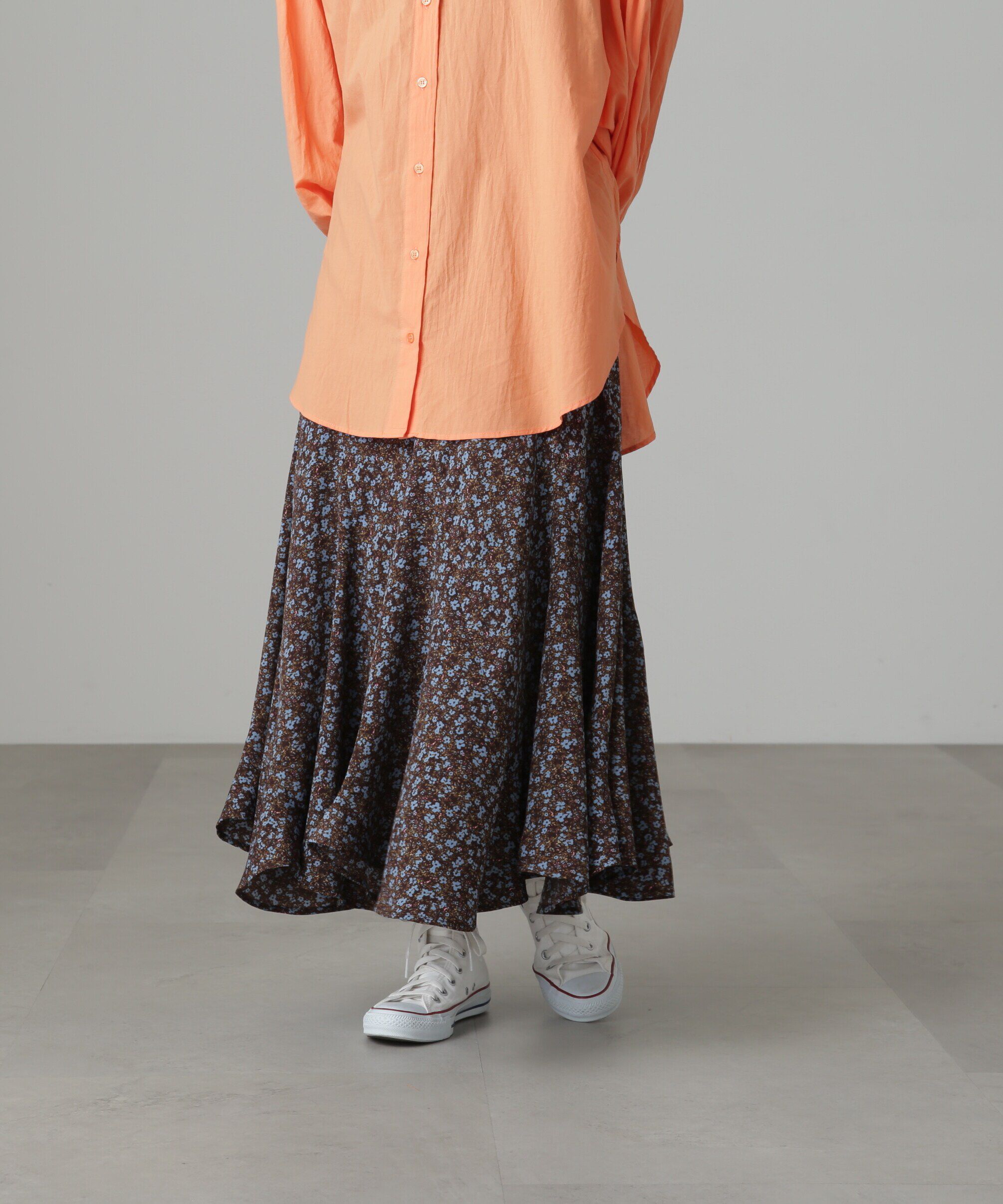  「フラワーエスカルゴマーメイドスカート」|スカート|