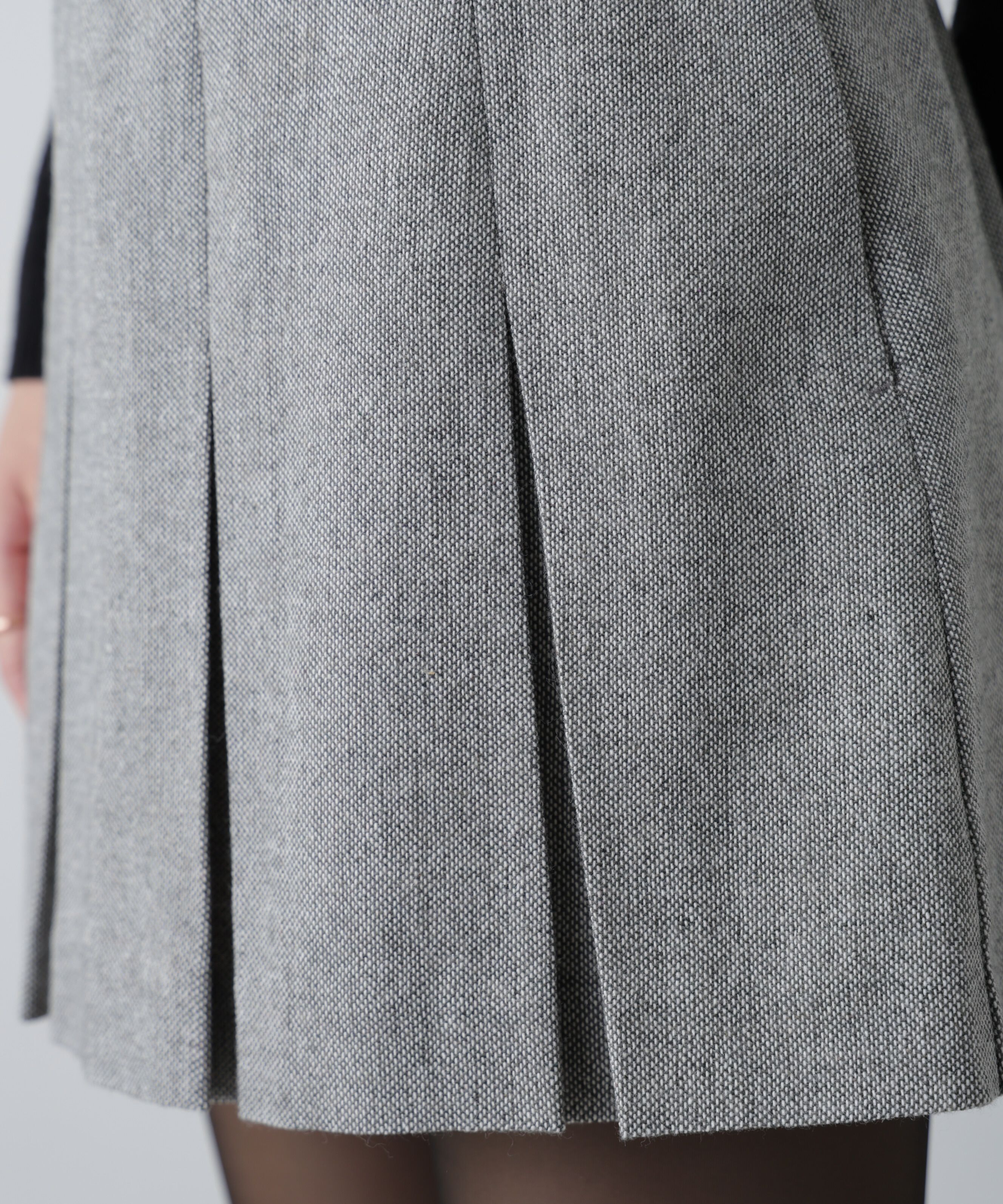  「ボックスプリーツミニスカート」|スカート|