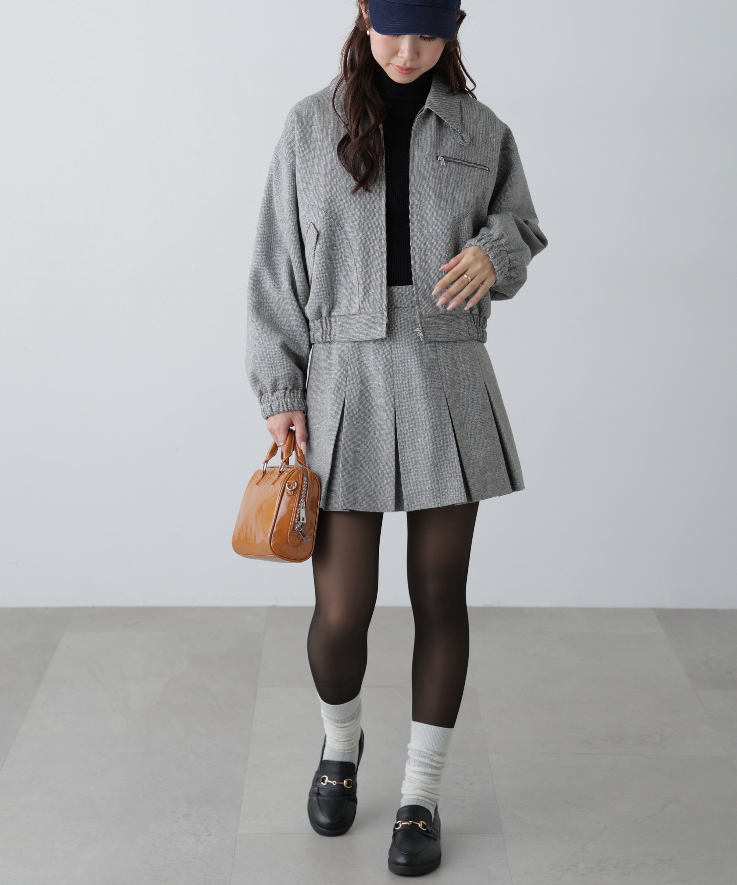  「ボックスプリーツミニスカート」|スカート|