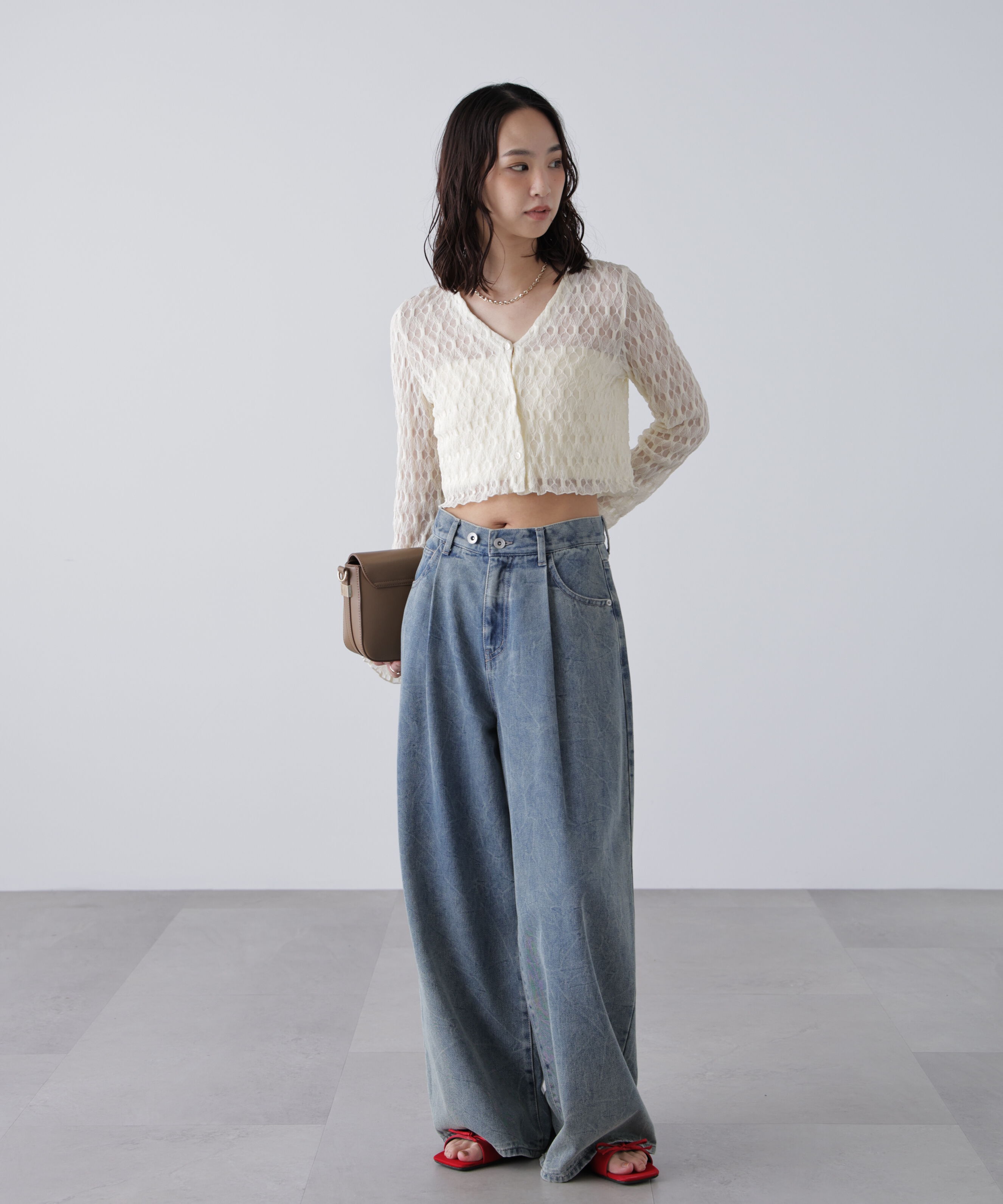  「シアーチュールカーディガン」|Tシャツ・カットソー|