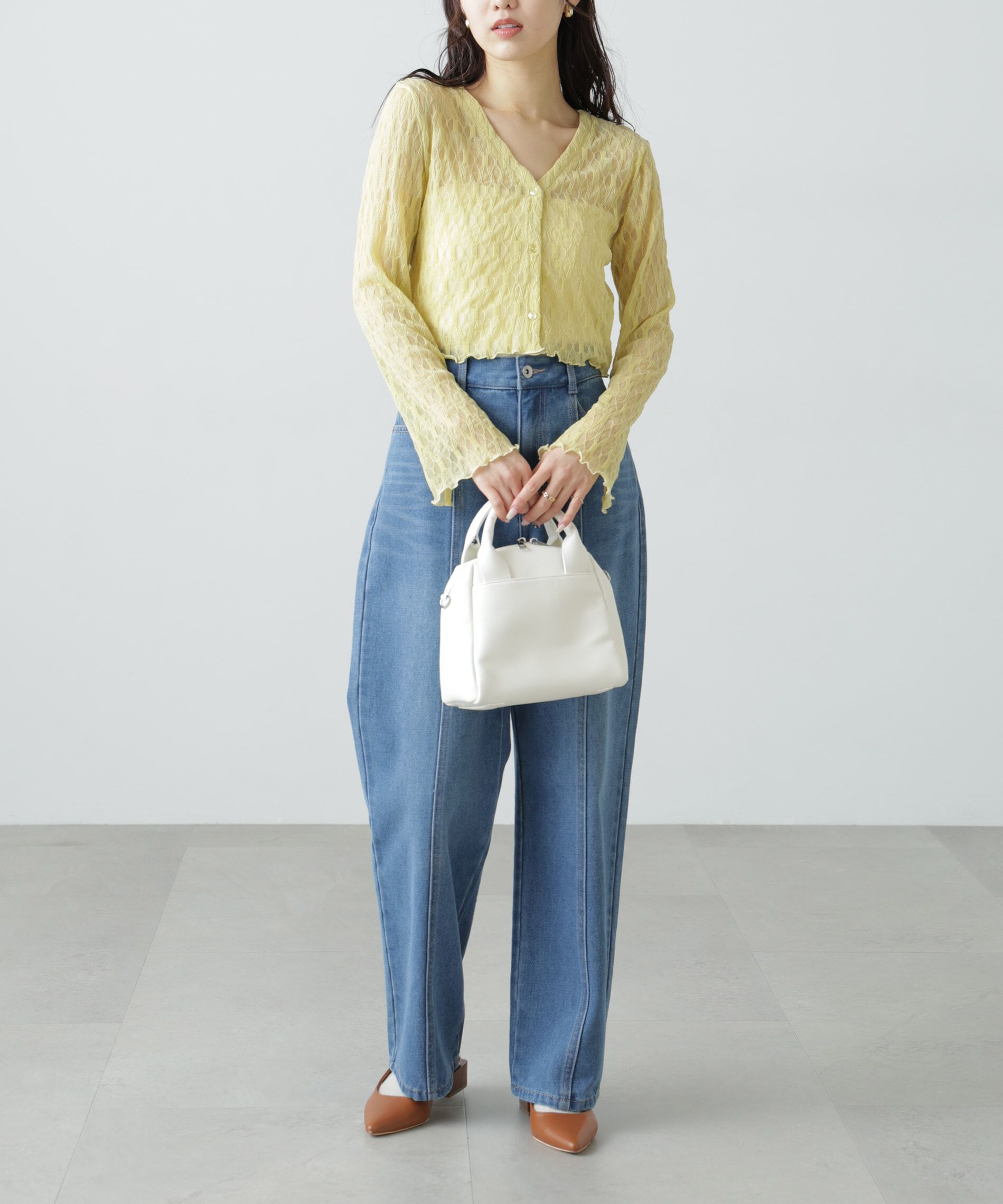  「シアーチュールカーディガン」|Tシャツ・カットソー|