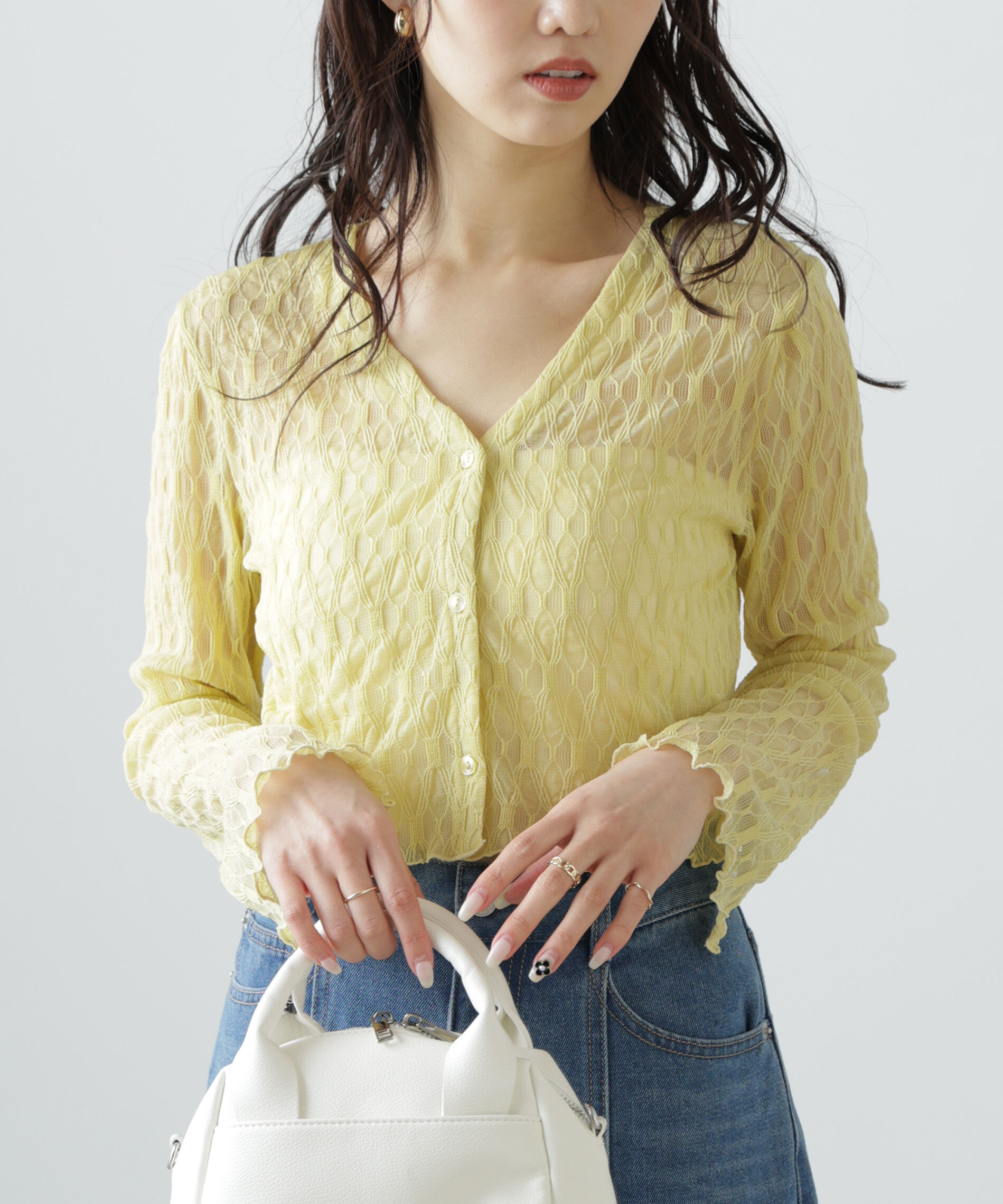  「シアーチュールカーディガン」|Tシャツ・カットソー|