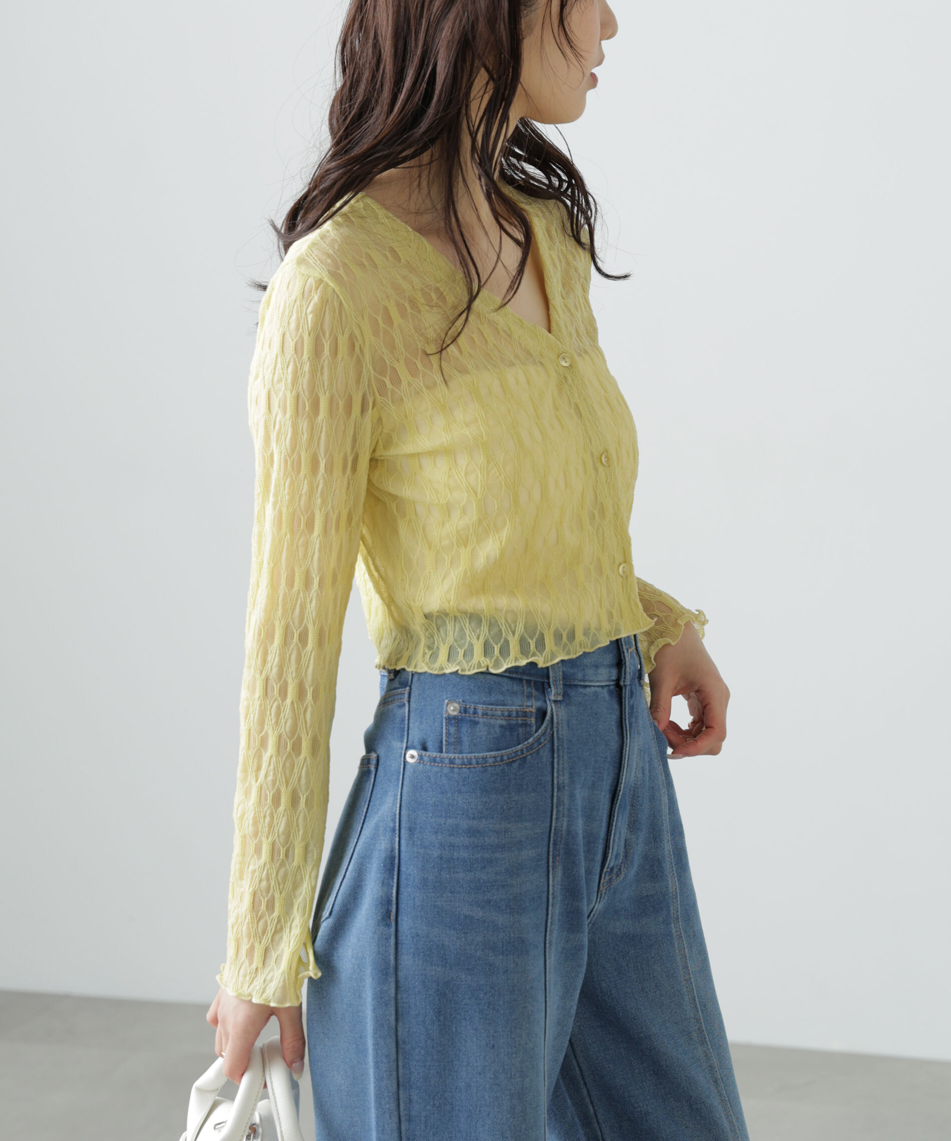  「シアーチュールカーディガン」|Tシャツ・カットソー|