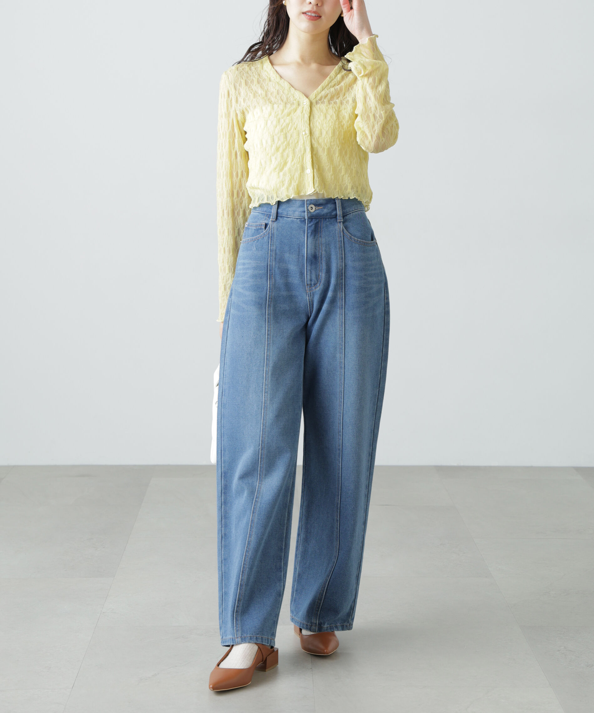  「シアーチュールカーディガン」|Tシャツ・カットソー|