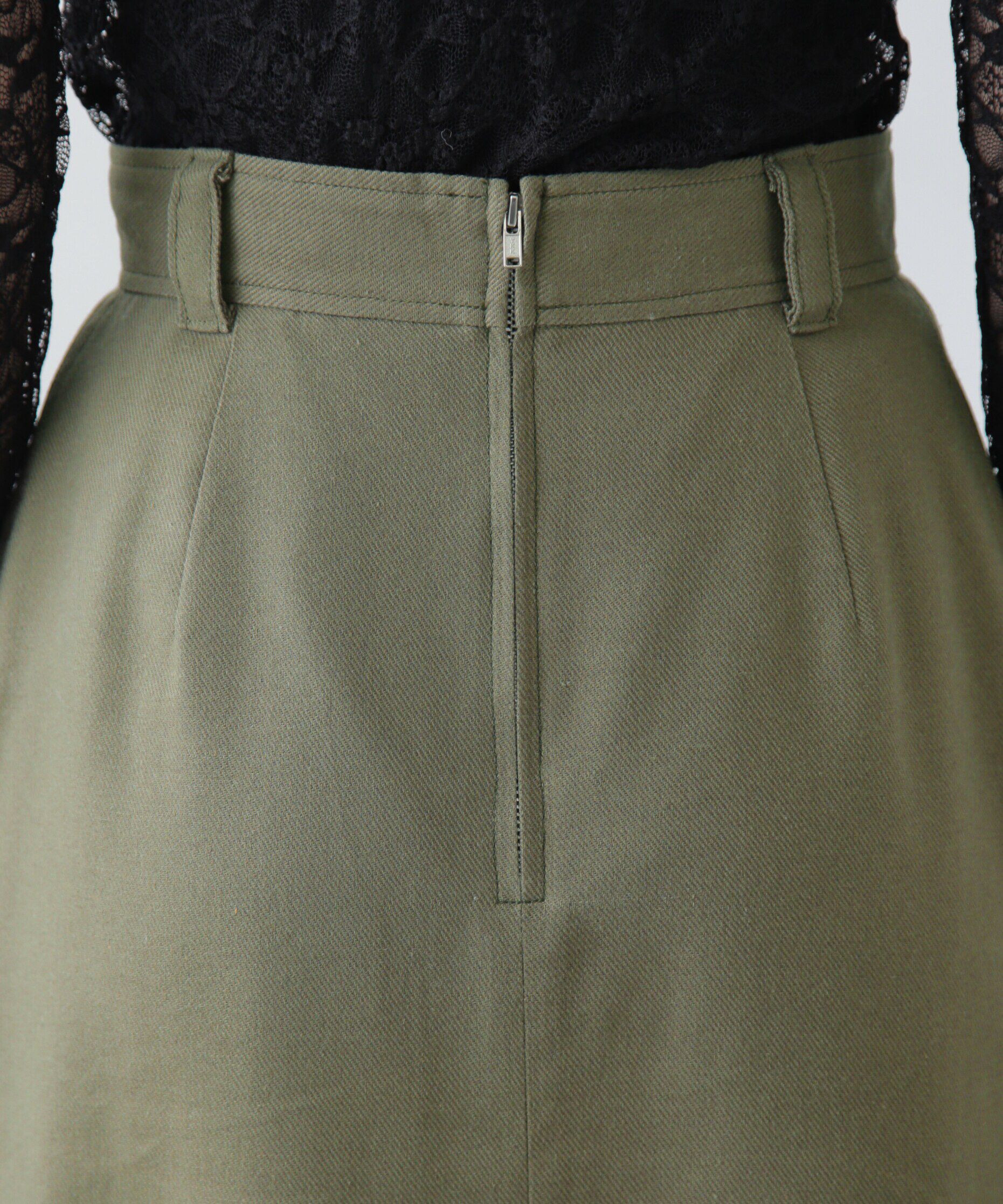  「フロントボックスタックマキシスカート」|スカート|