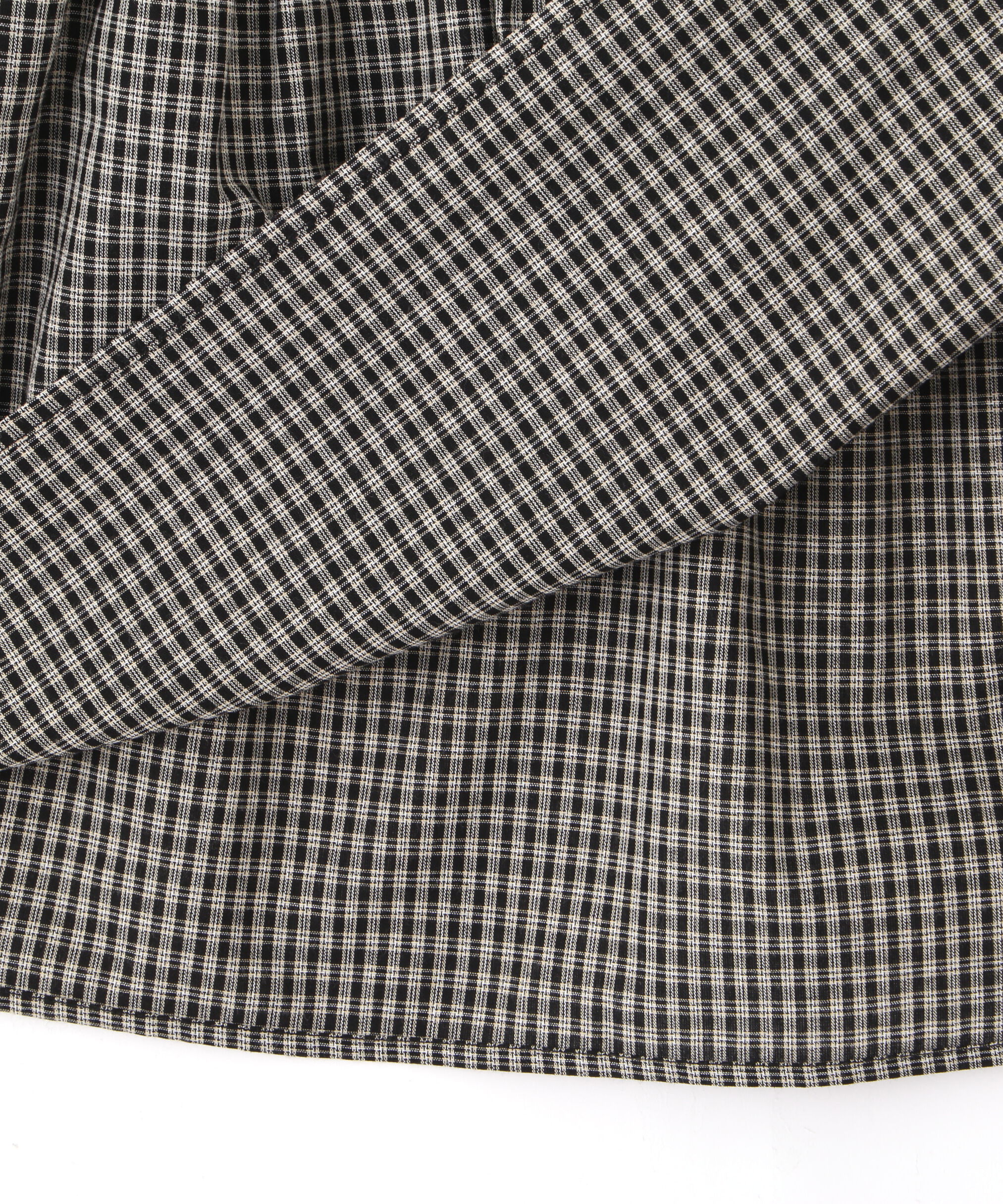  「ミニチェック肩フリルティアードミニワンピース」|ワンピース|