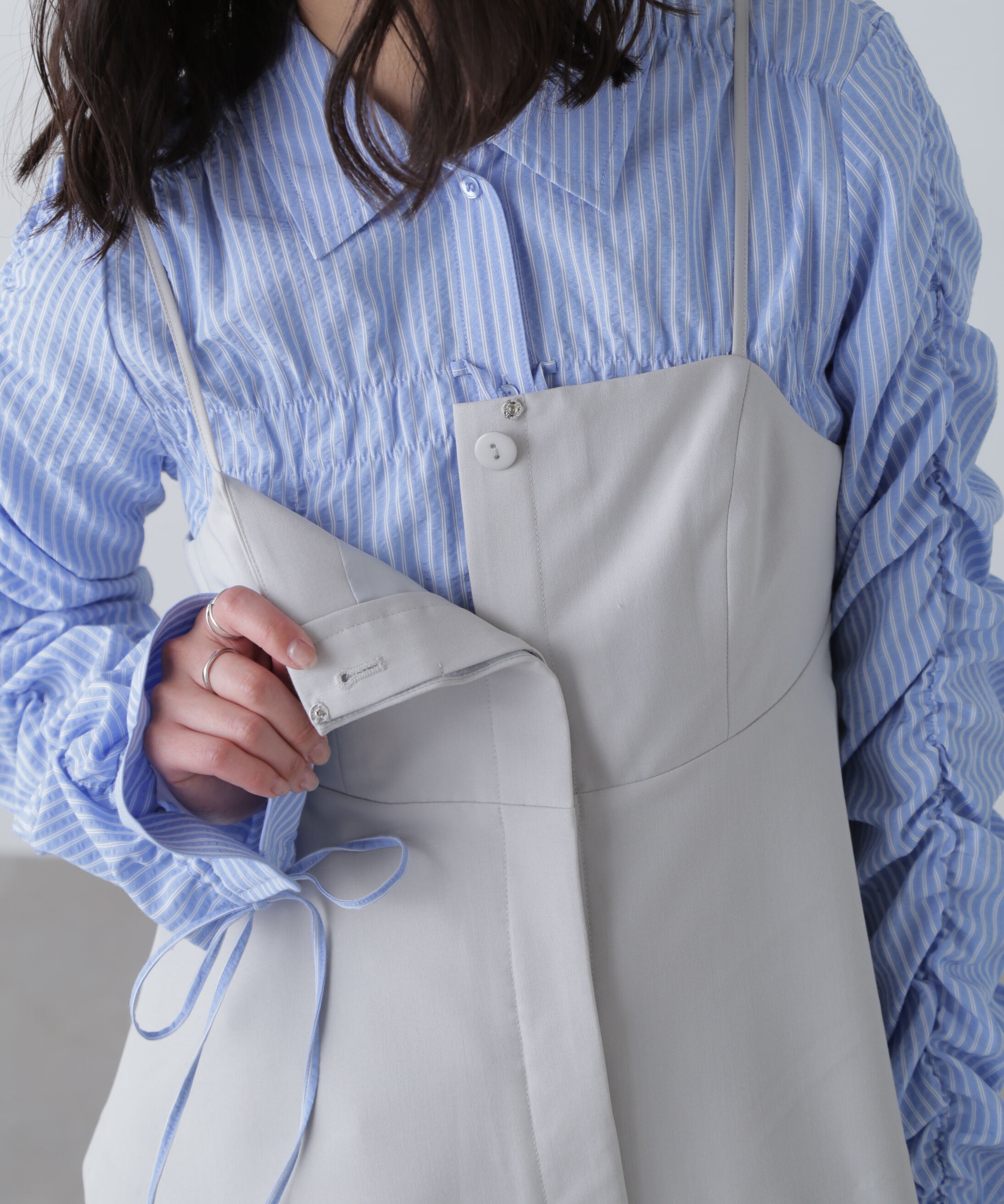  「〈セットアップ対応〉ペプラムキャミソールビスチェ」|シャツ・ブラウス|