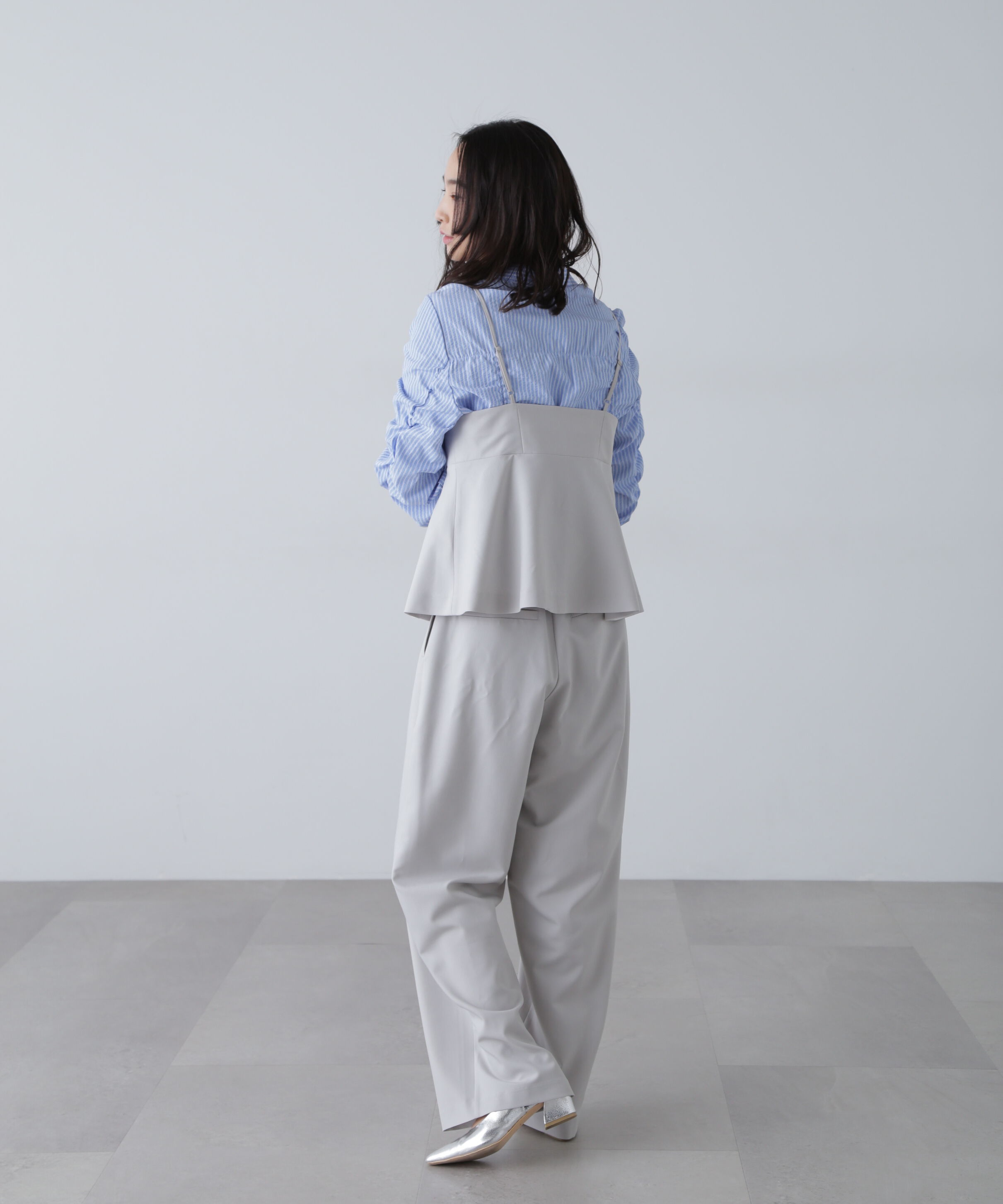  「〈セットアップ対応〉ペプラムキャミソールビスチェ」|シャツ・ブラウス|