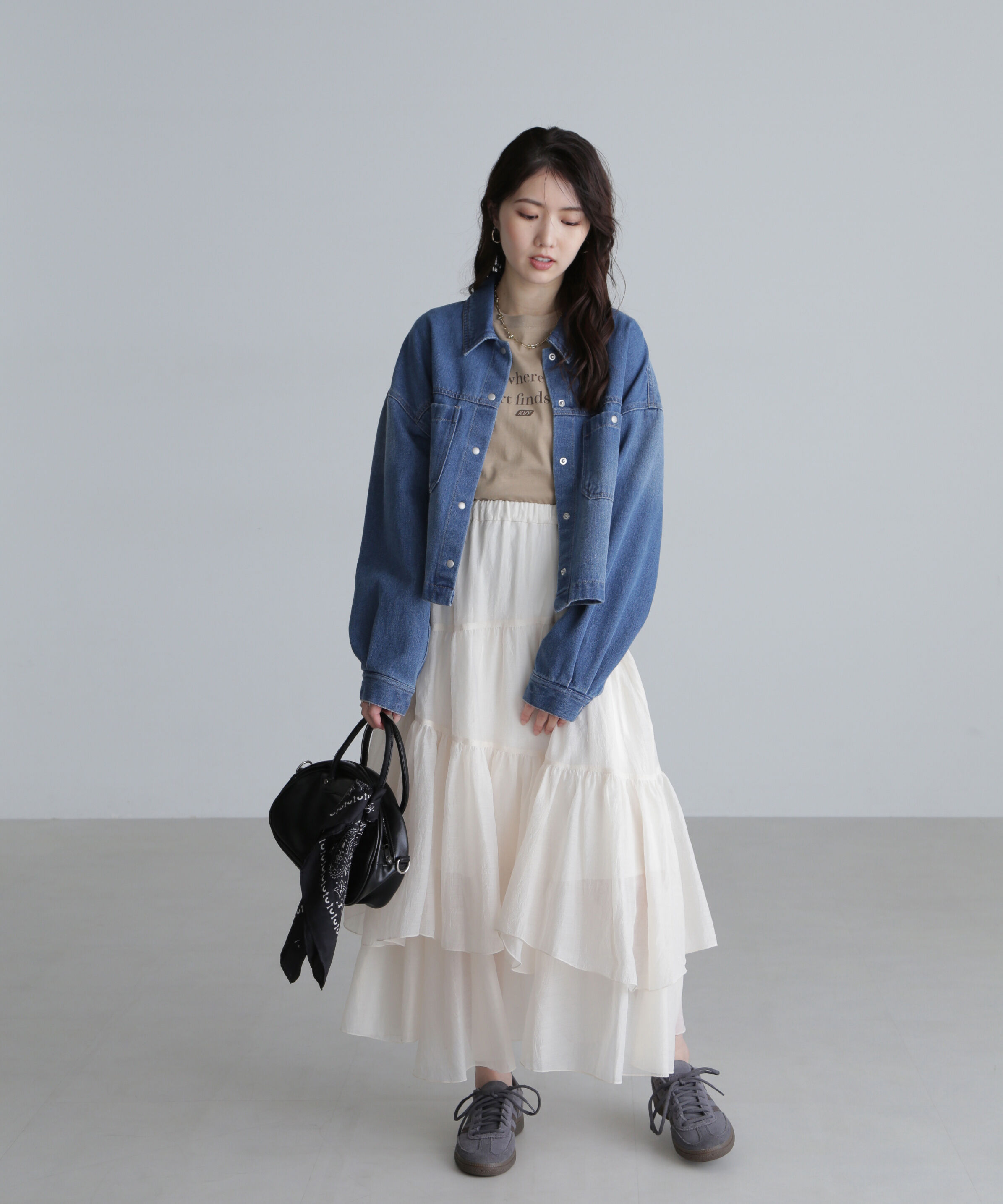  「シアーランダムフリルスカート」|スカート|