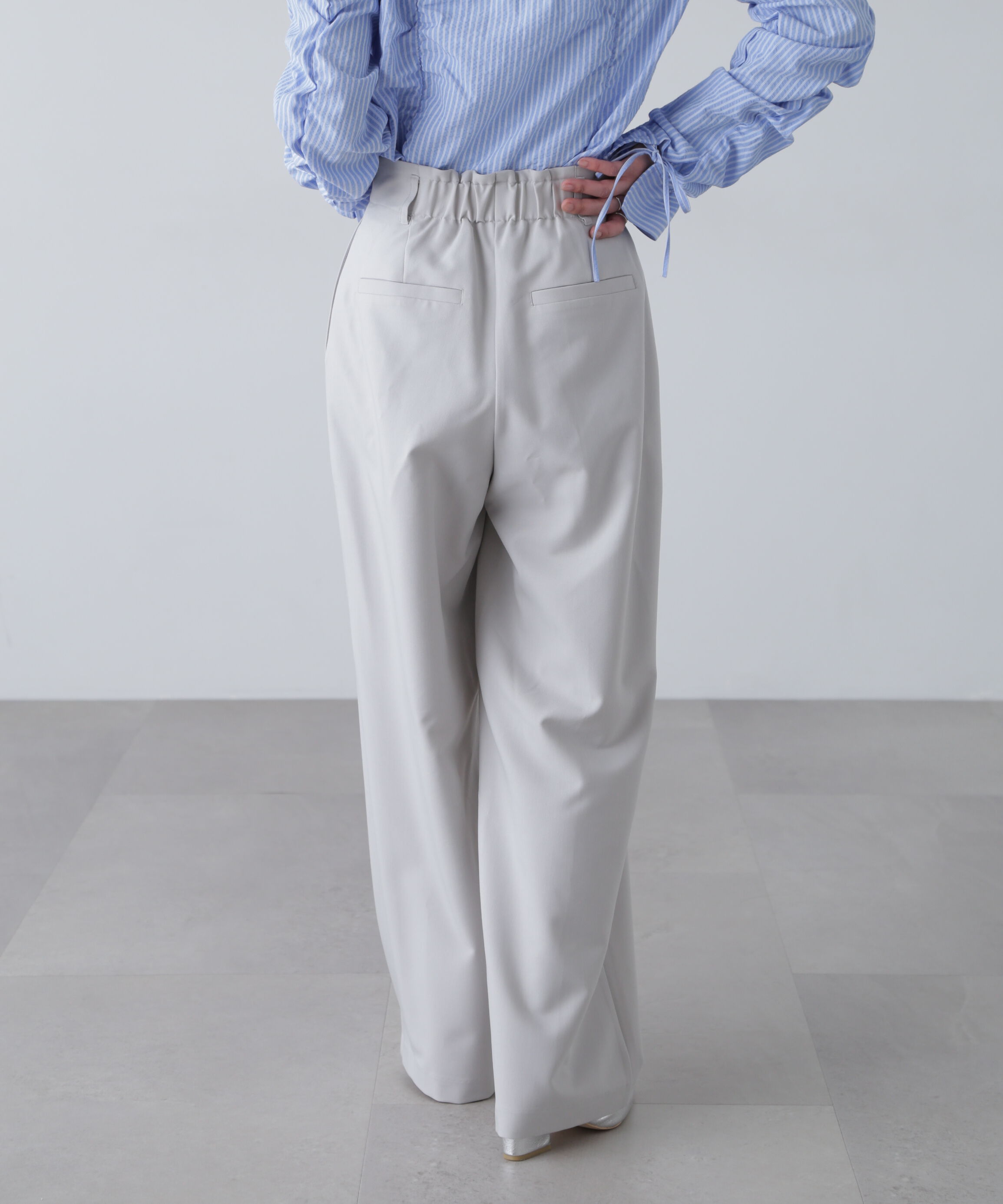  「〈セットアップ対応〉タックセミワイドパンツ」|その他|